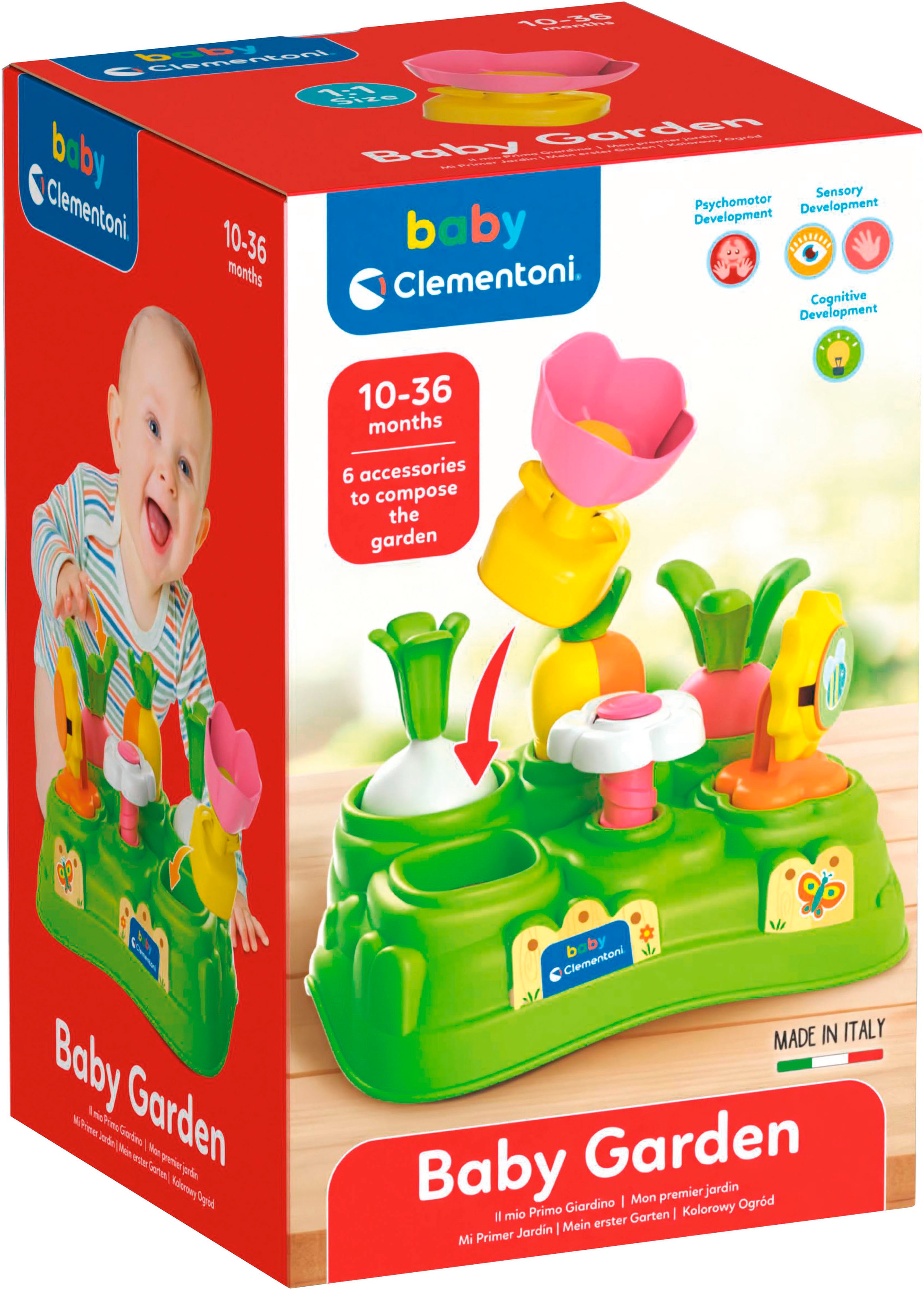Clementoni® Steckspielzeug »Baby Clementoni, Mein erster Garten« Made in Eu günstig online kaufen