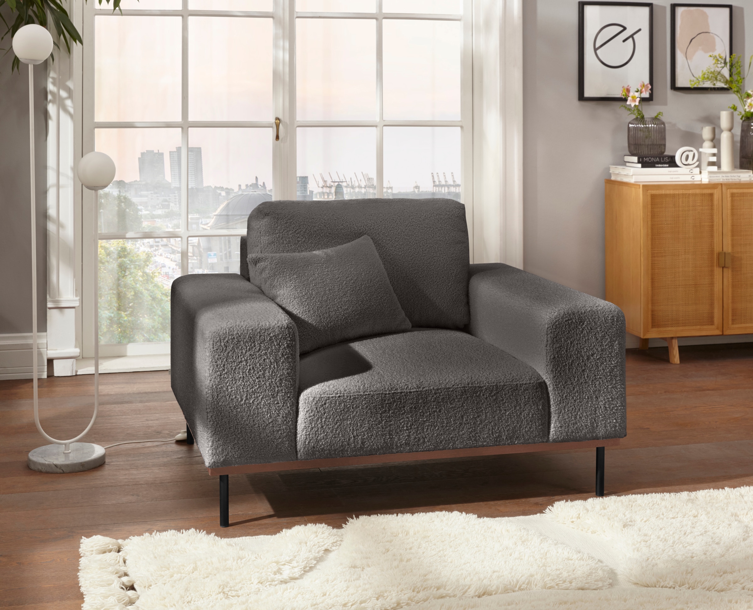 andas Loveseat "Mikael Sessel", gebeizter Holzrahmen; passend zur Serie Mik günstig online kaufen