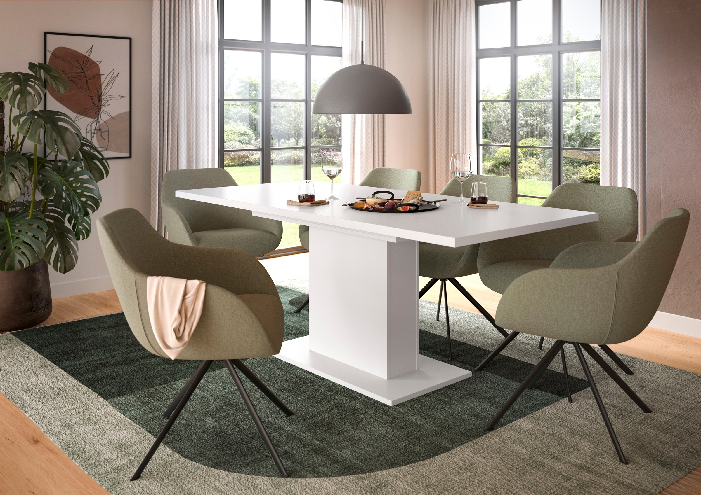 INOSIGN Esstisch »Motus, ausziehbar 150 -190 cm, inklusive 40 cm Einlegepla günstig online kaufen