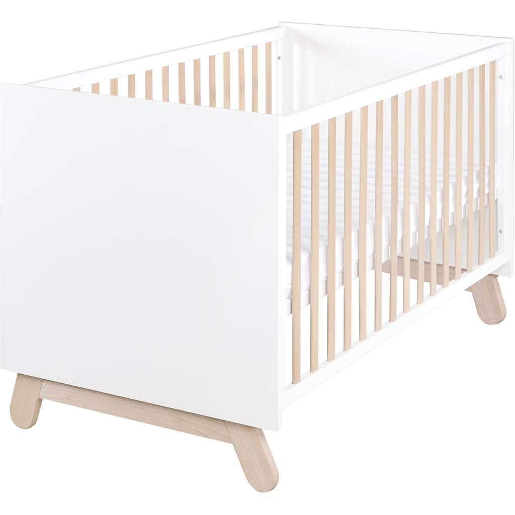 roba® Babyzimmer-Komplettset »Clara, Weiß«, (Set, 3 St., Kinderbett, Kleiderschrank, Wickelkommode)