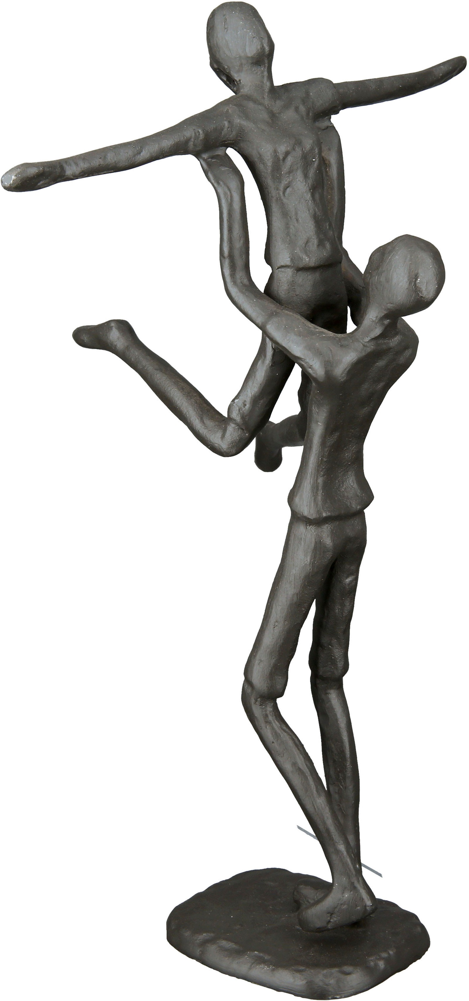 Casablanca by Gilde Dekofigur »Design Skulptur Hebefigur, braun«,  Dekoobjekt, aus Metall, Höhe 23,5 cm, Pärchen, Wohnzimmer online kaufen