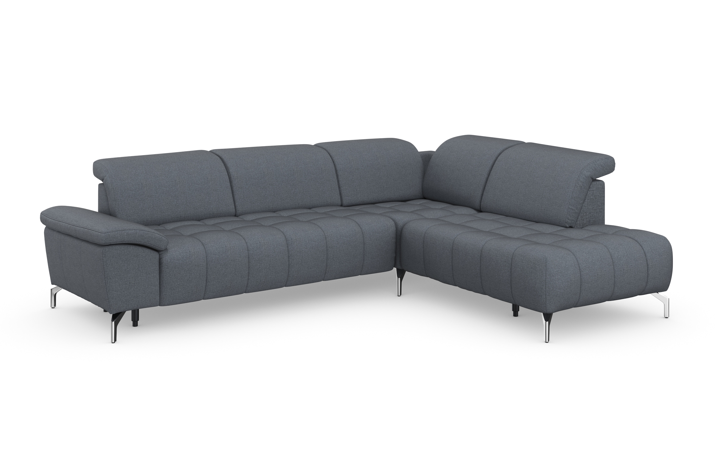 sit&more Ecksofa »Cool L-Form«, wahlweise mit Kopfteilverstellung und Vorziehsitz, motorisch