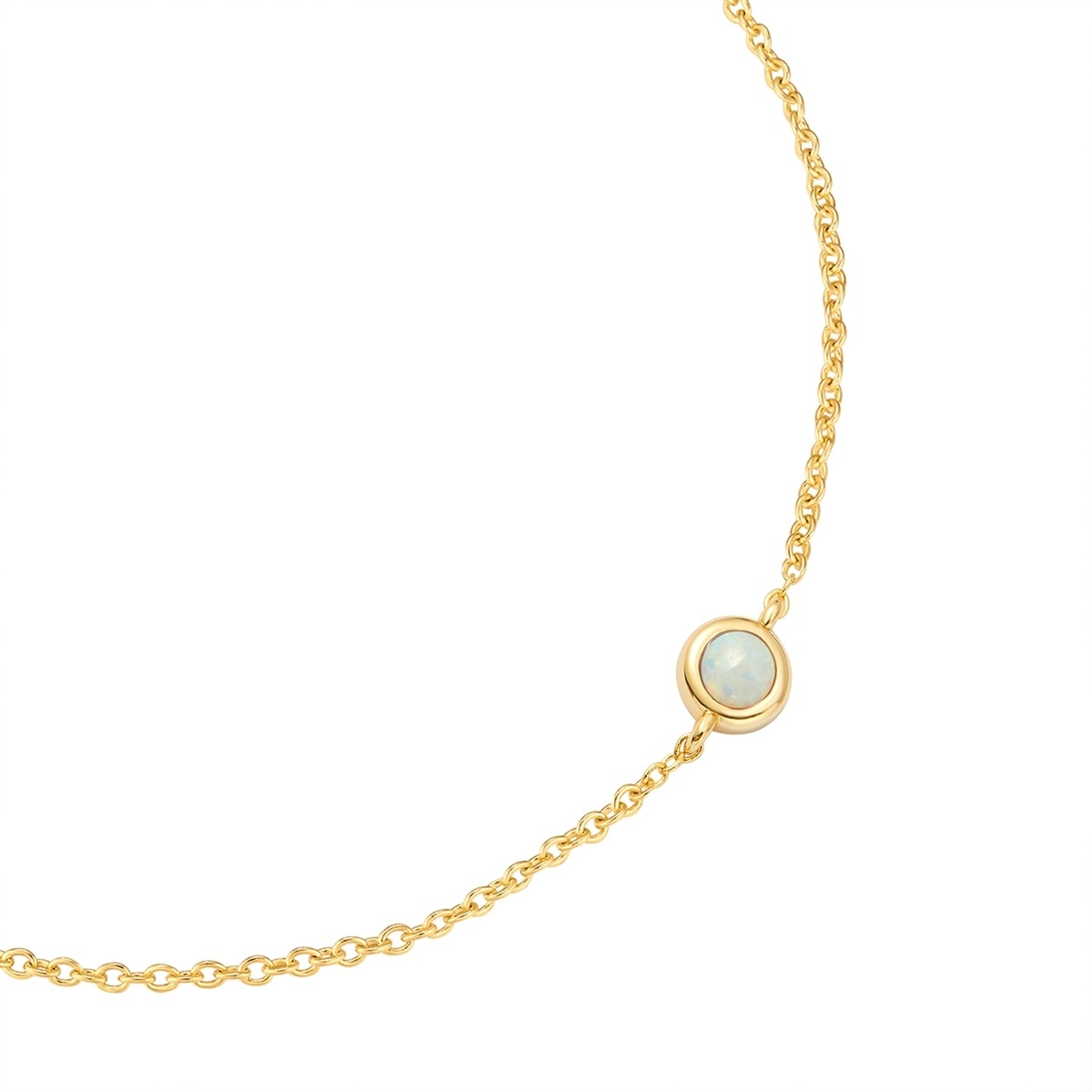 Glanzstücke München Gliederarmband »GSM4004«, (1 tlg.), mit Opal (synth.)