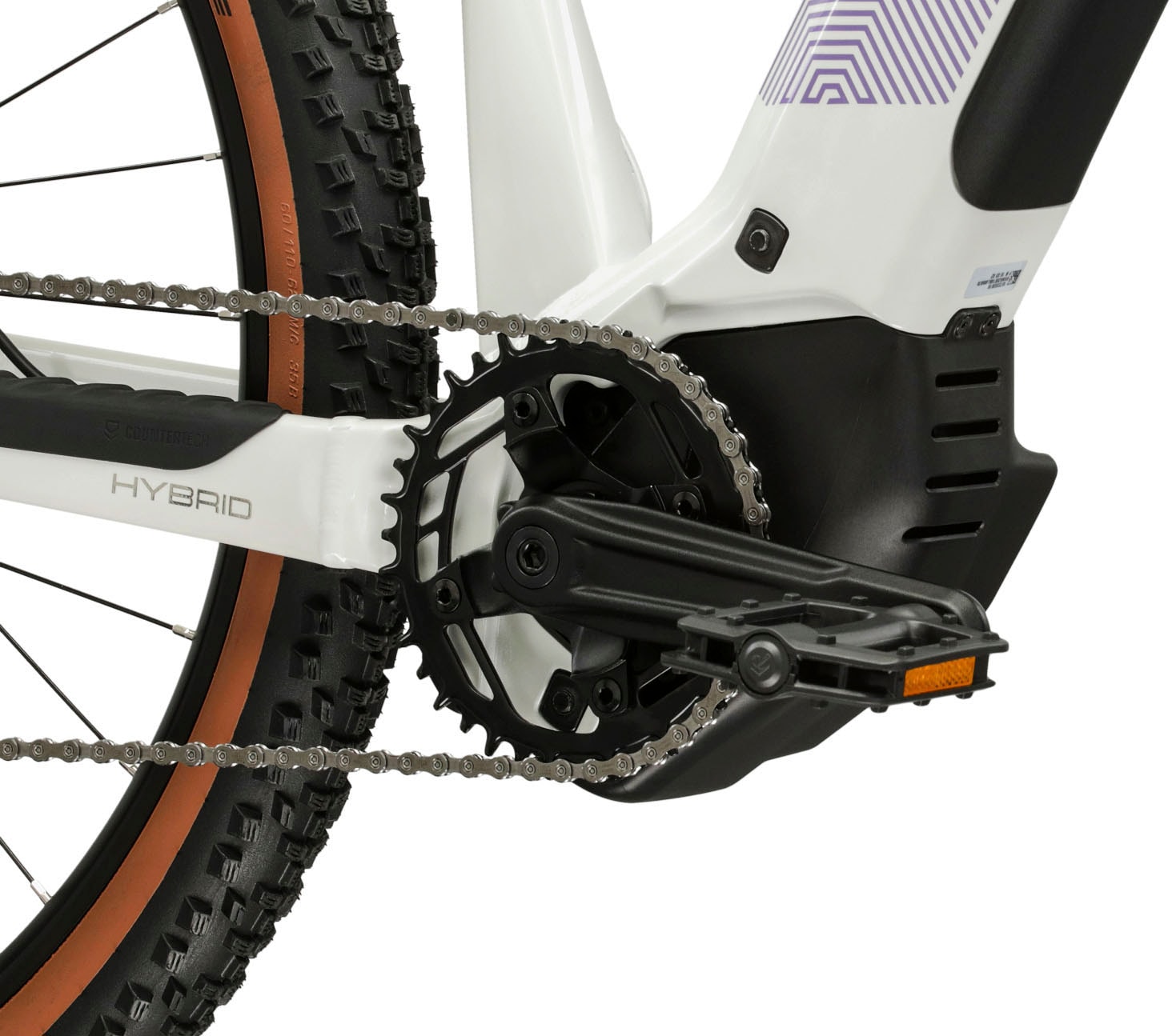 Kross »Influx Hybrid 2.0 16,7Ah / 600 Wh 29 Zoll weiß 9 Gänge 2026« 9 Gang Shimano CUES U4000 Schaltwerk Kettenschaltung Mittelmotor 250 W