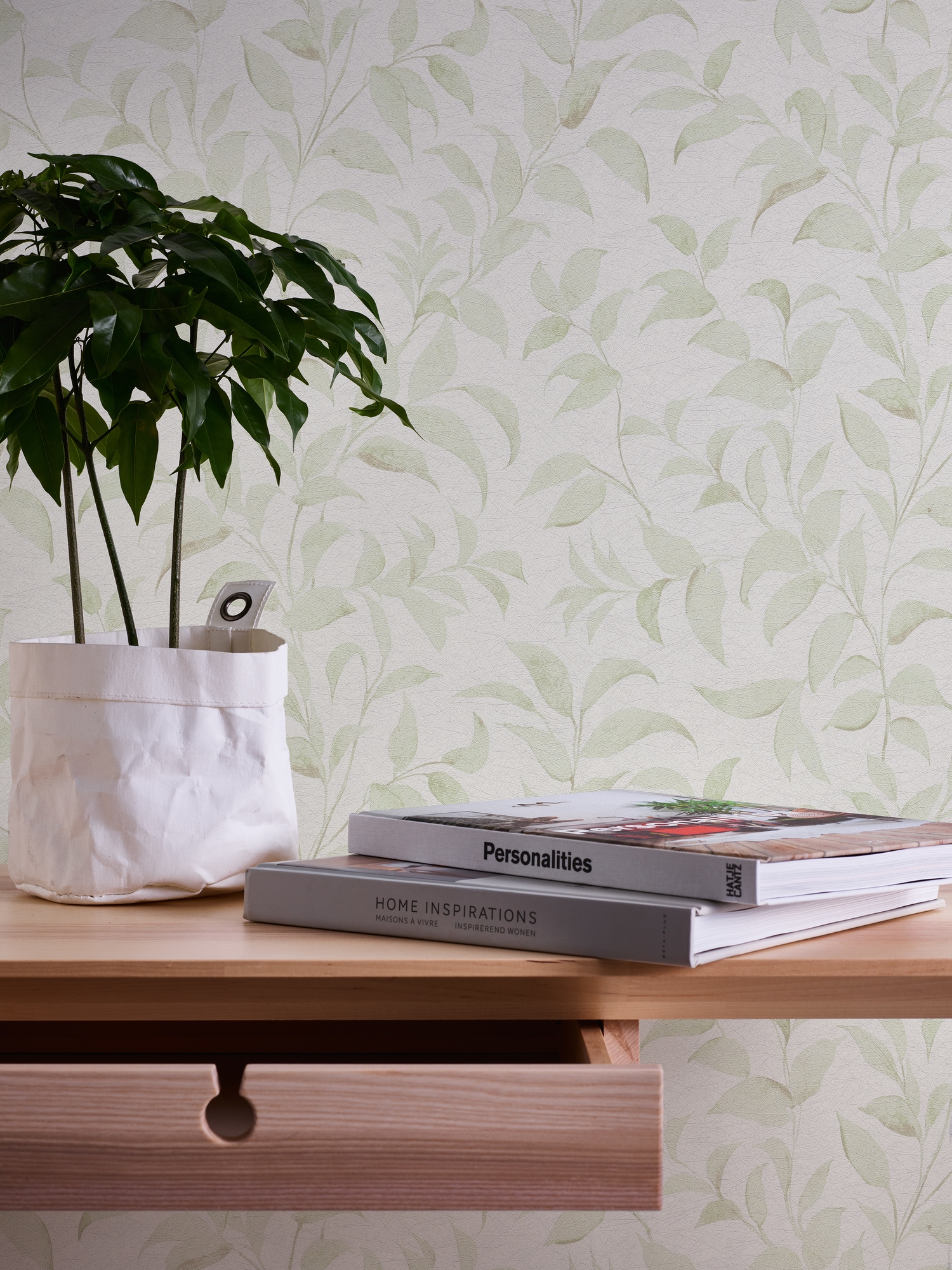 A.S. Création Vliestapete »Florale Blättertapete«, schimmernd, Tapete Floral Strukturiert Metallisch