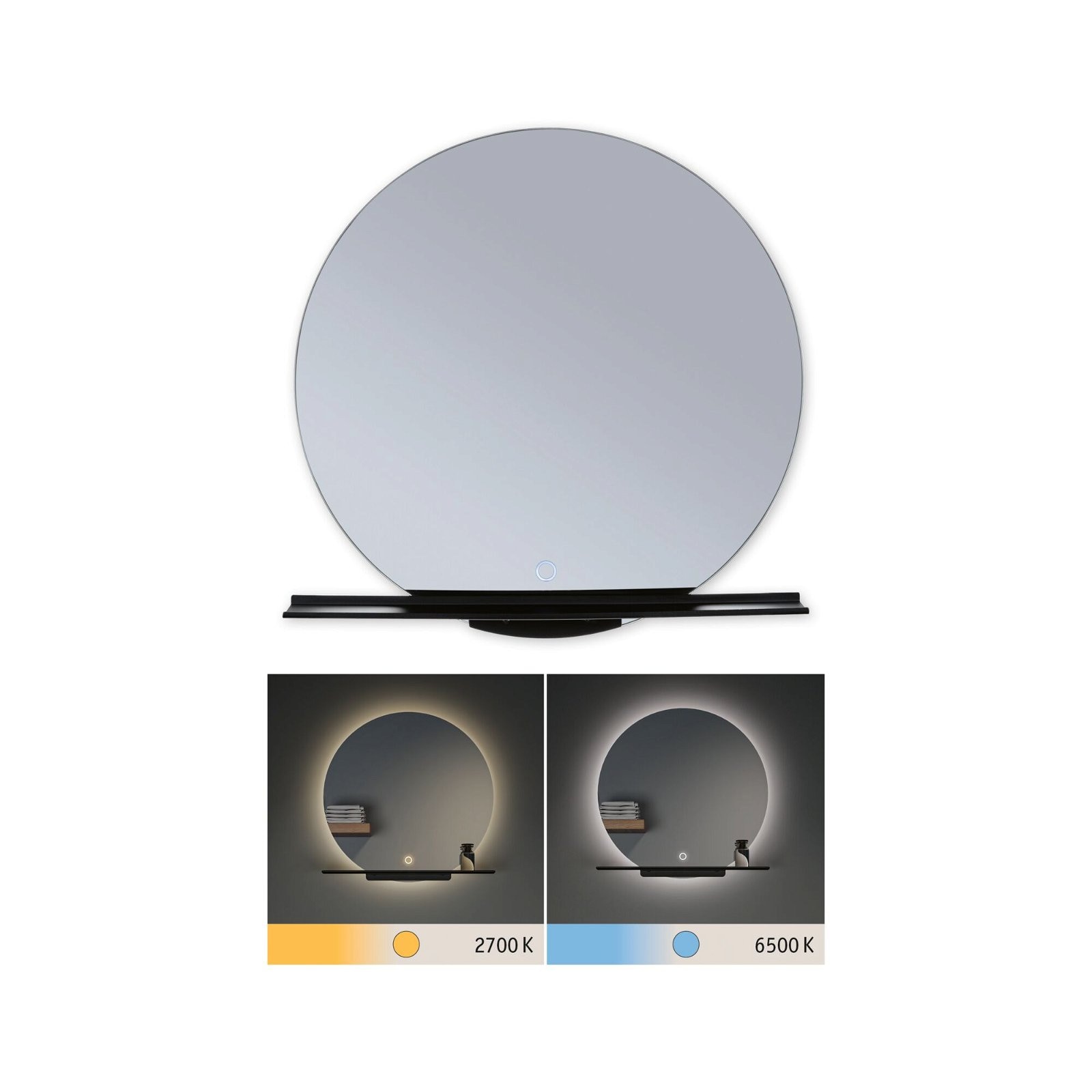 Paulmann LED Wandleuchte bestellen Miro rund 1 11W online Spiegel 230V«, IP44 »Spiegel 500mm TunableWhite, flammig-flammig
