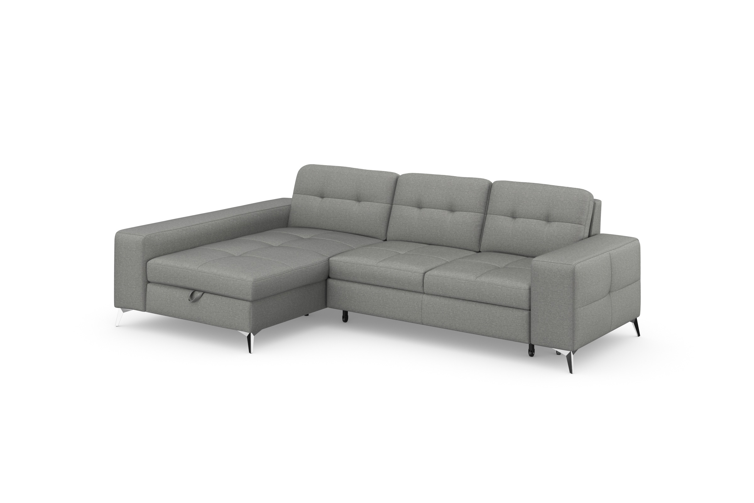 sit&more Ecksofa »Baviene L-Form«, inklusive Sitztiefenverstellung und Federkern, wahlweise Bettfunktion