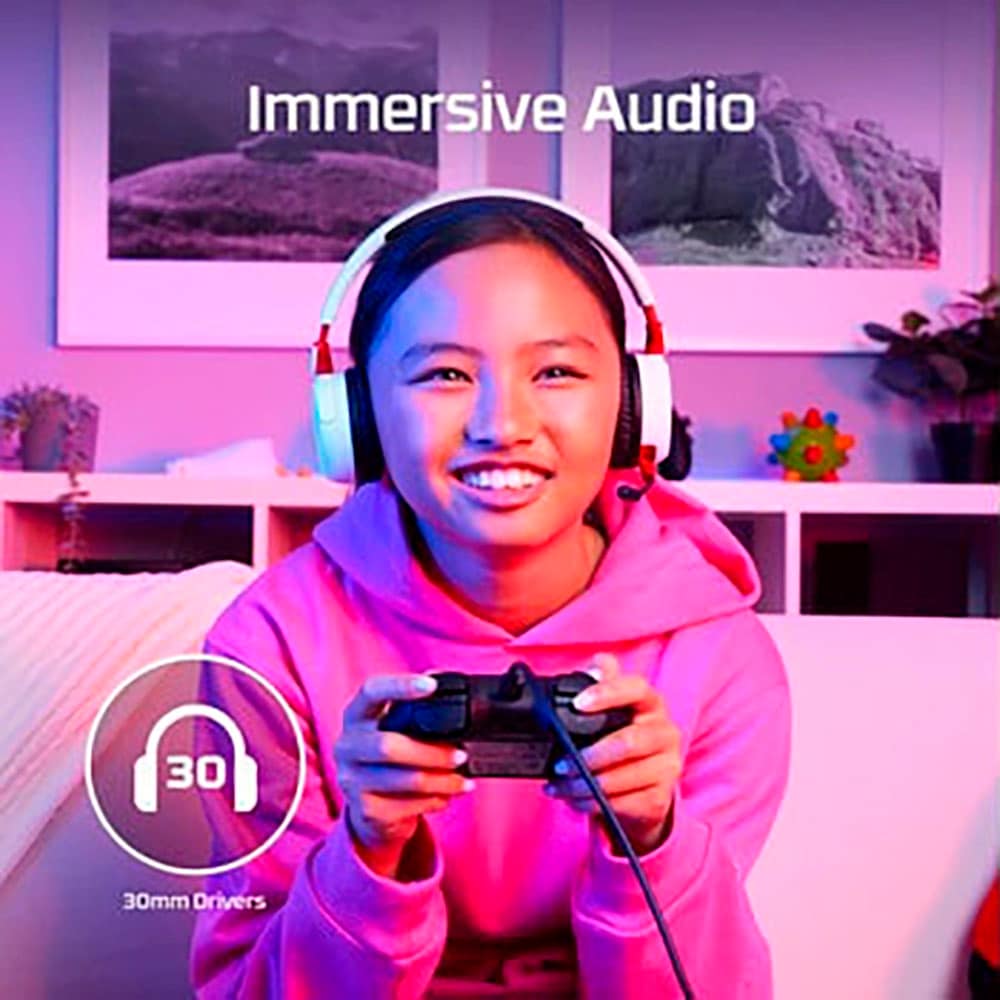 HyperX Gaming-Headset »Cloud Mini für Kids Wireless«, AVRCP Bluetooth-A2DP Bluetooth-HFP-HSP-Bluetooth, Stummschaltung