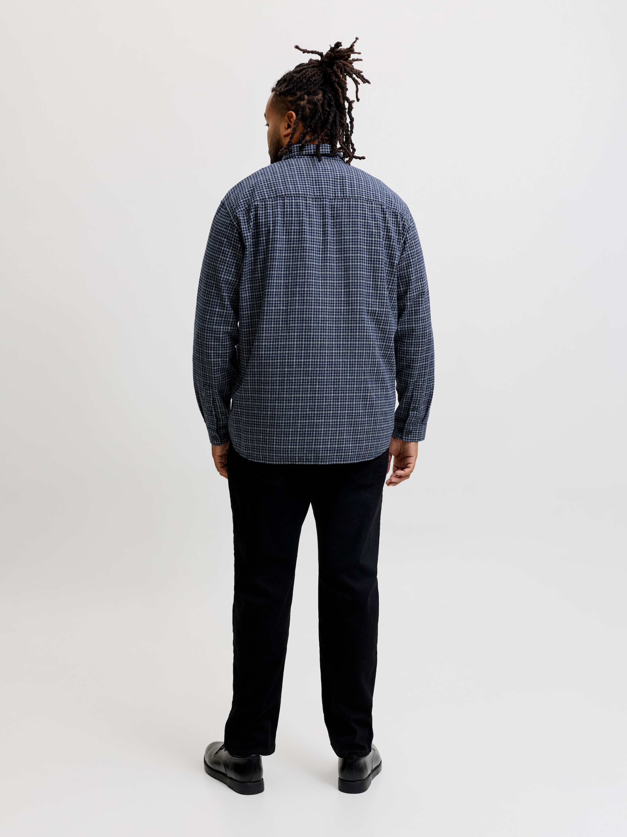 Jack & Jones PlusSize Langarmhemd »JJCARTER CHECK SHIRT LS SN PLS« Baumwolle, relaxed fit