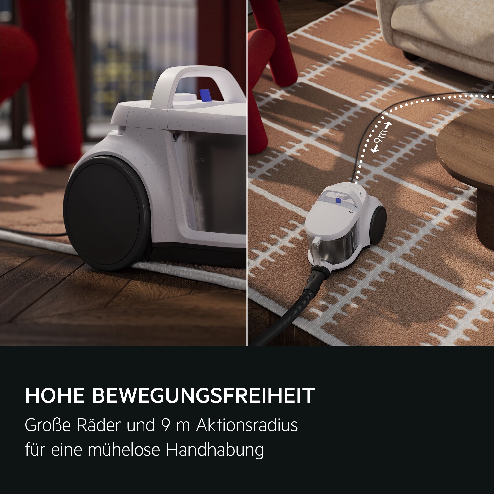 AEG Bodenstaubsauger »CLEAN 5000 BEUTELLOSER STAUBSAUGER (AL51C1LDB)« 1000 W beutellos Kraftvolle Reinigung mit waschbarem HEPA‑Filter für sauberere Luft