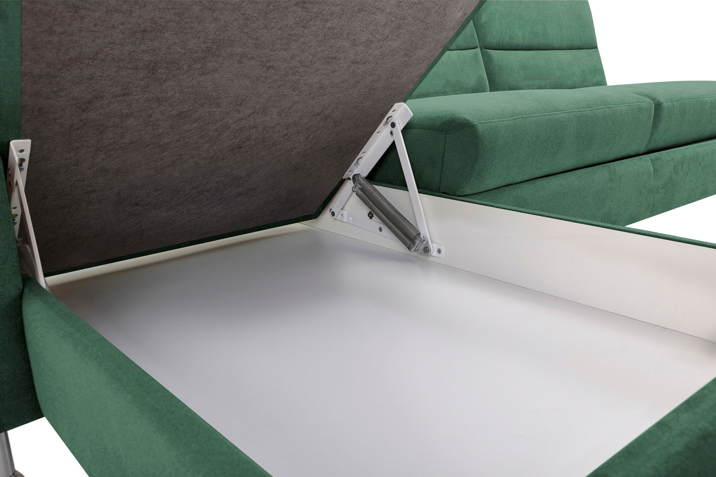 CALIZZA INTERIORS Ecksofa »Onyx L-Form«, Recamiere links oder rechts, wahlweise mit Bettfunktion, Breite 270 cm