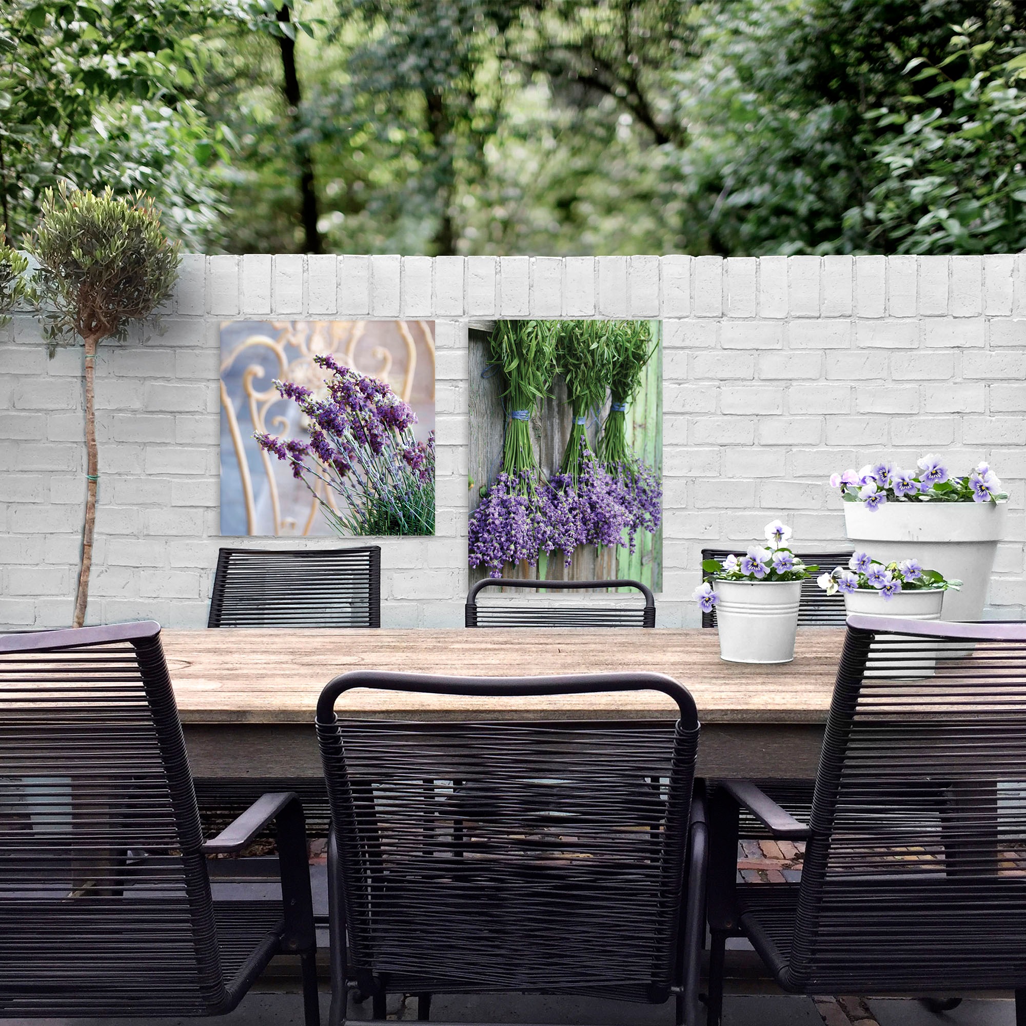 Art for the home Leinwandbild »Outdoor Lavendel 50x70cm«, (1 St.)