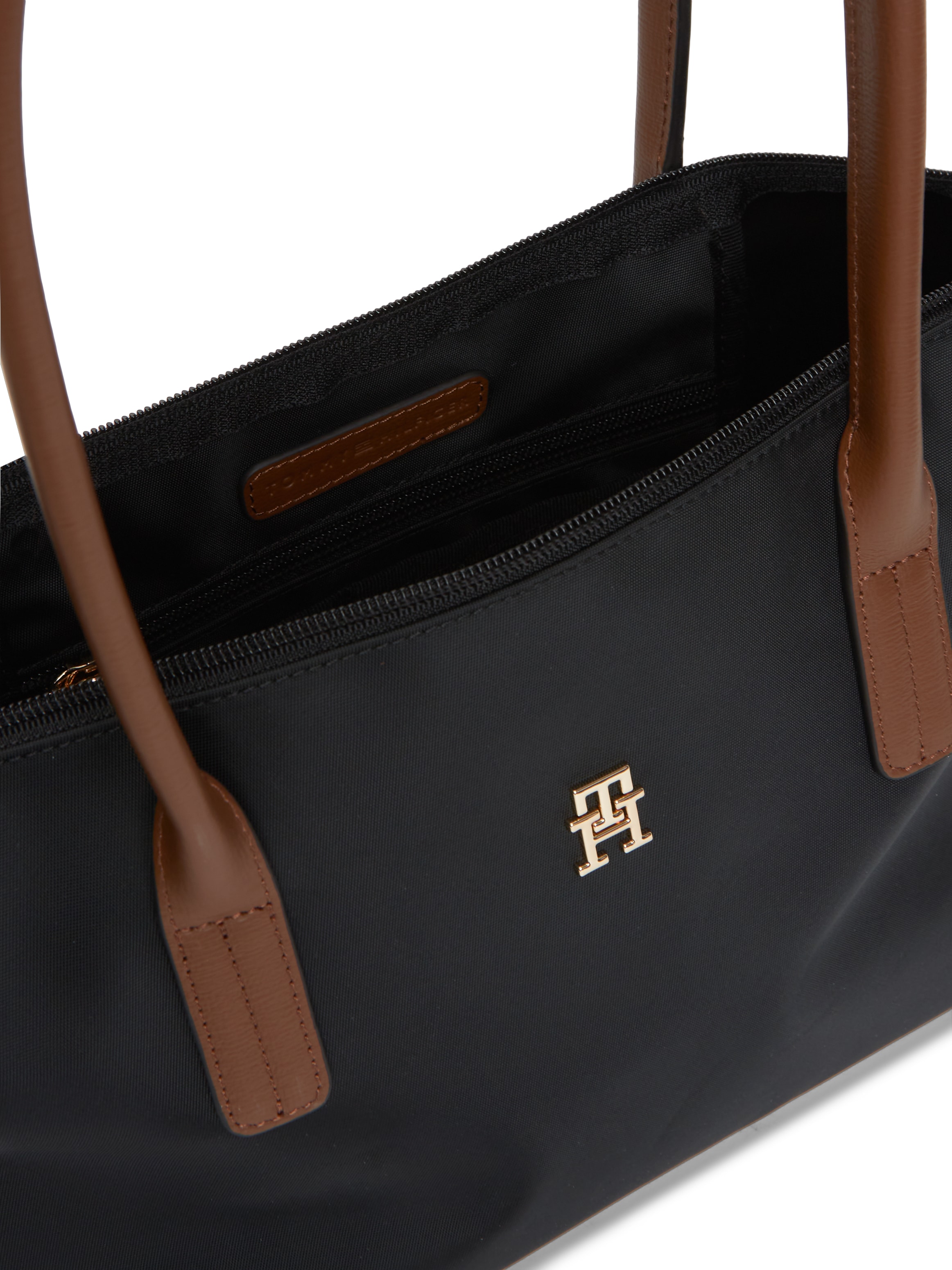 Tommy Hilfiger Tragetasche »POPETTE EAST WEST TOTE« Damen Handtasche, Schultertasche mit TH-Logoelement