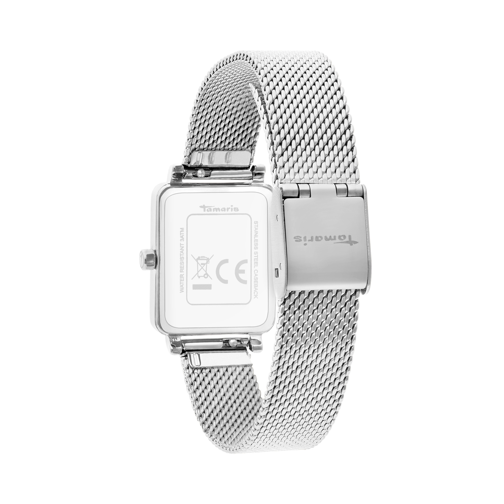 Tamaris Quarzuhr Armbanduhr, Damenuhr, Edelstahlarmband, analog