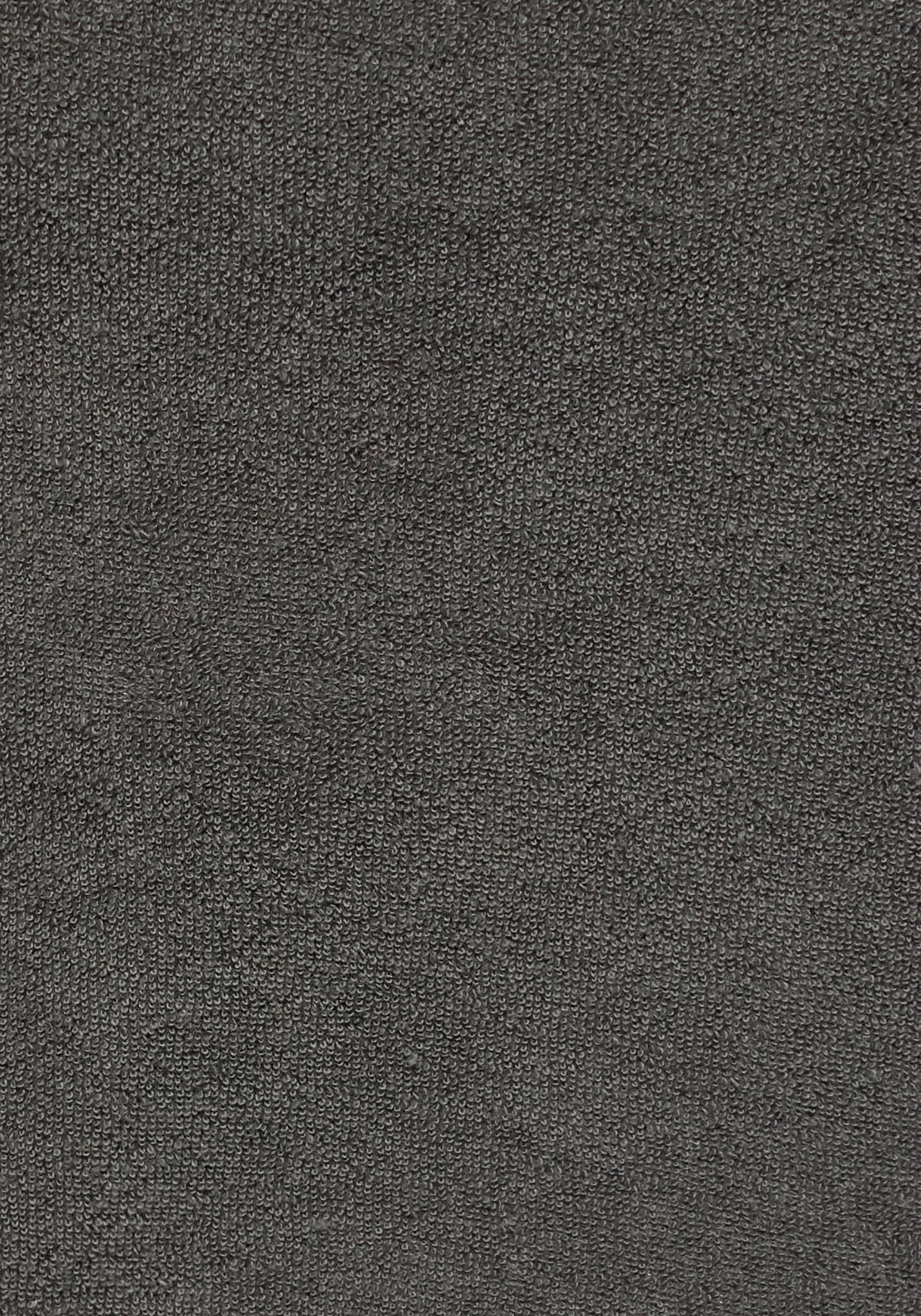 KangaROOS Damenbademantel »Dalia, ideal für Sauna & Spa, Hotelbademantel, Morgenmantel«, (1 St.), Uni-Farben und innen mit Streifen, Bademantel mit Taschen, XS-3XL