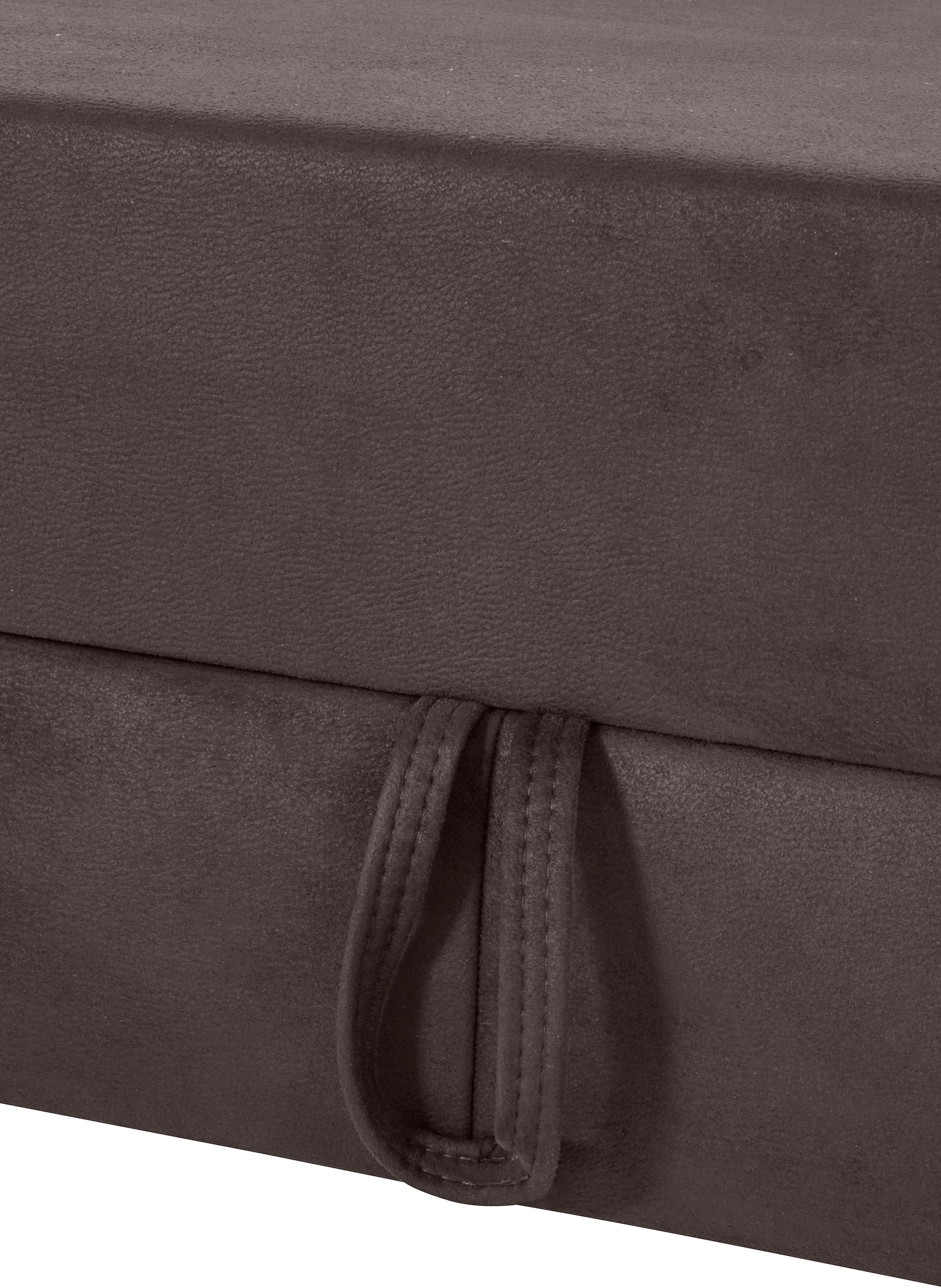 sit&more Ecksofa »Darwin L-Form«, inklusive Federkern, wahlweise mit Kopfteilverstellung, Bettfunktion