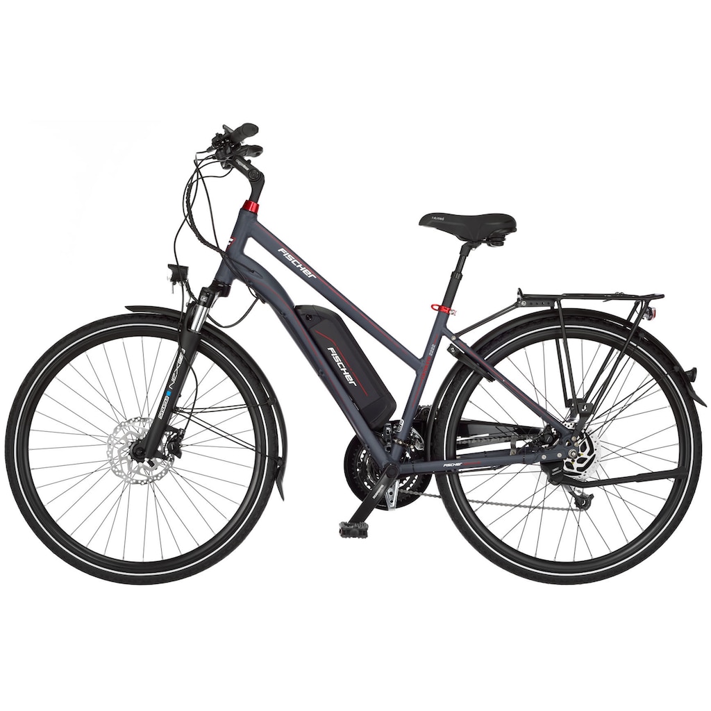 FISCHER Fahrrad E-Bike »VIATOR ETD 2222 422«, 24 Gang, Shimano, Altus, Heckmotor 250 W