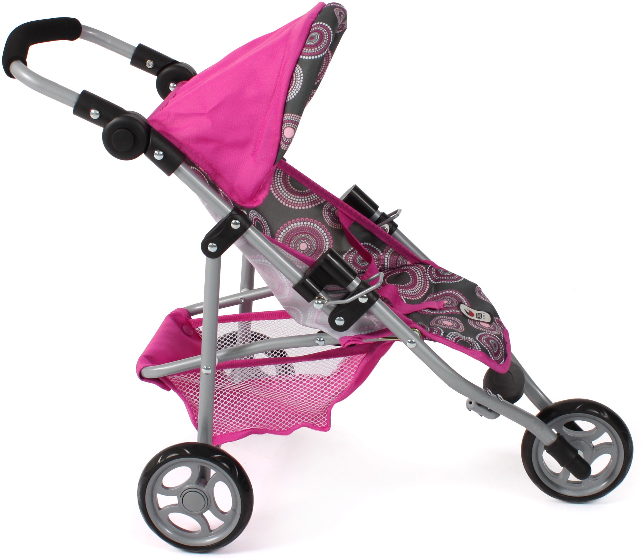 CHIC2000 Puppenbuggy »Jogging-Buggy Lola, Hot Pink«, mit klappbarem Verdeck