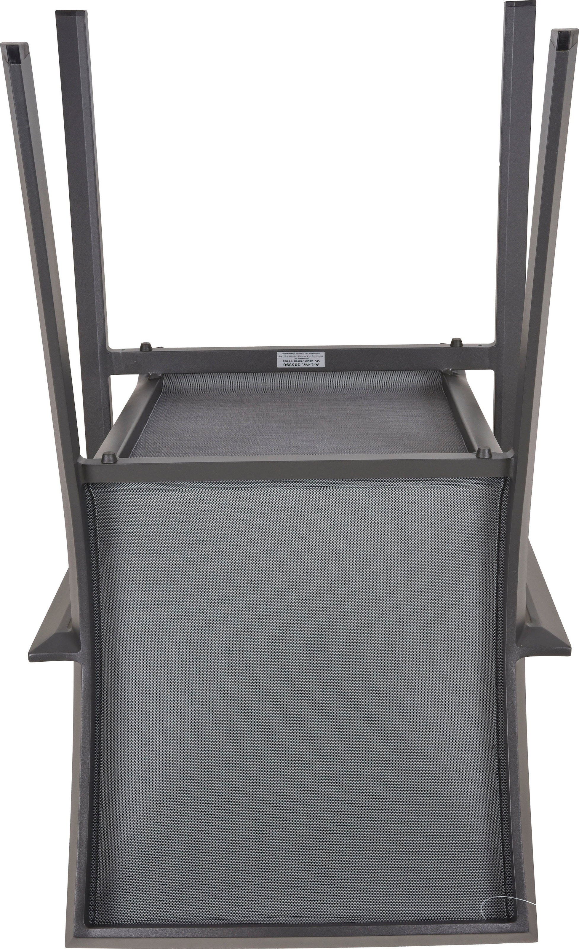 Garden Pleasure Garten-Essgruppe »NEREA«, (7 tlg., 1x Ausziehtisch, 6x Stapelstuhl), ausziehbarer Tisch, Stühle stapelbar, geeignet für 6 Personen