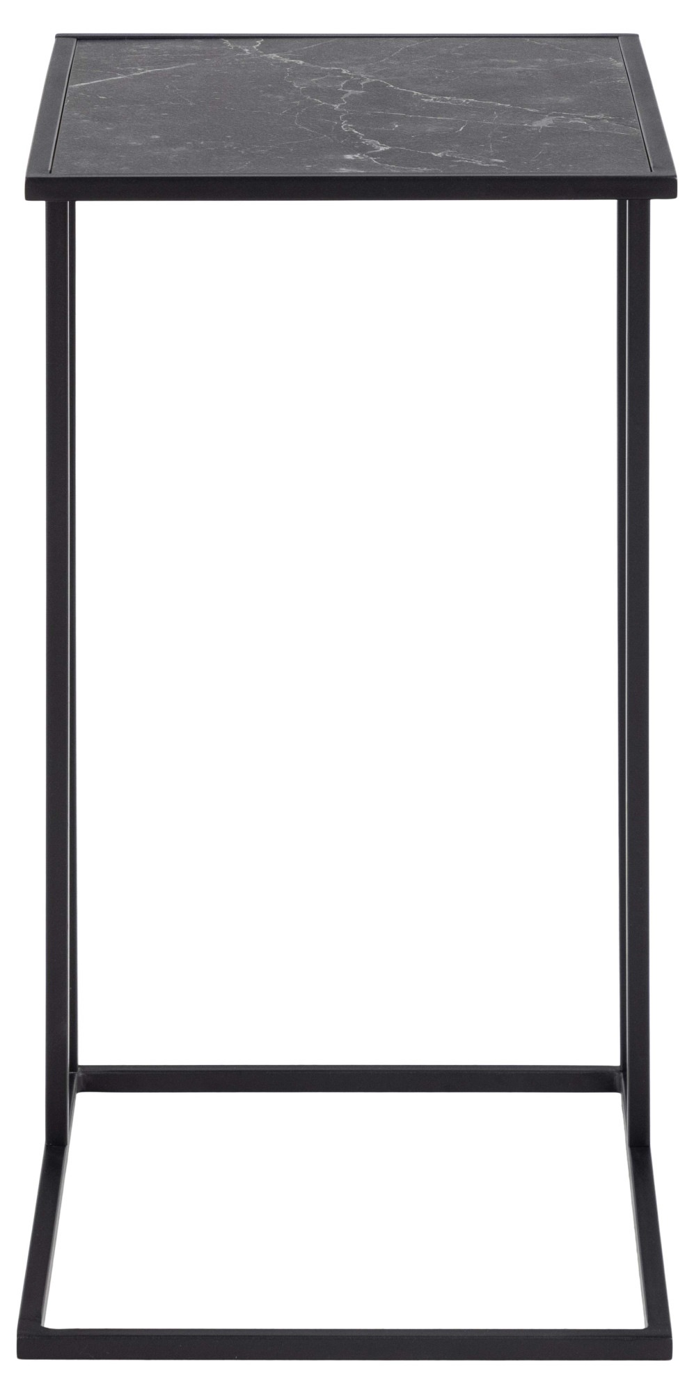 ACTONA GROUP Beistelltisch »Infinity«, Ecktisch, Tischplatte in Marmoroptik, Metallgestell, H: 63 cm