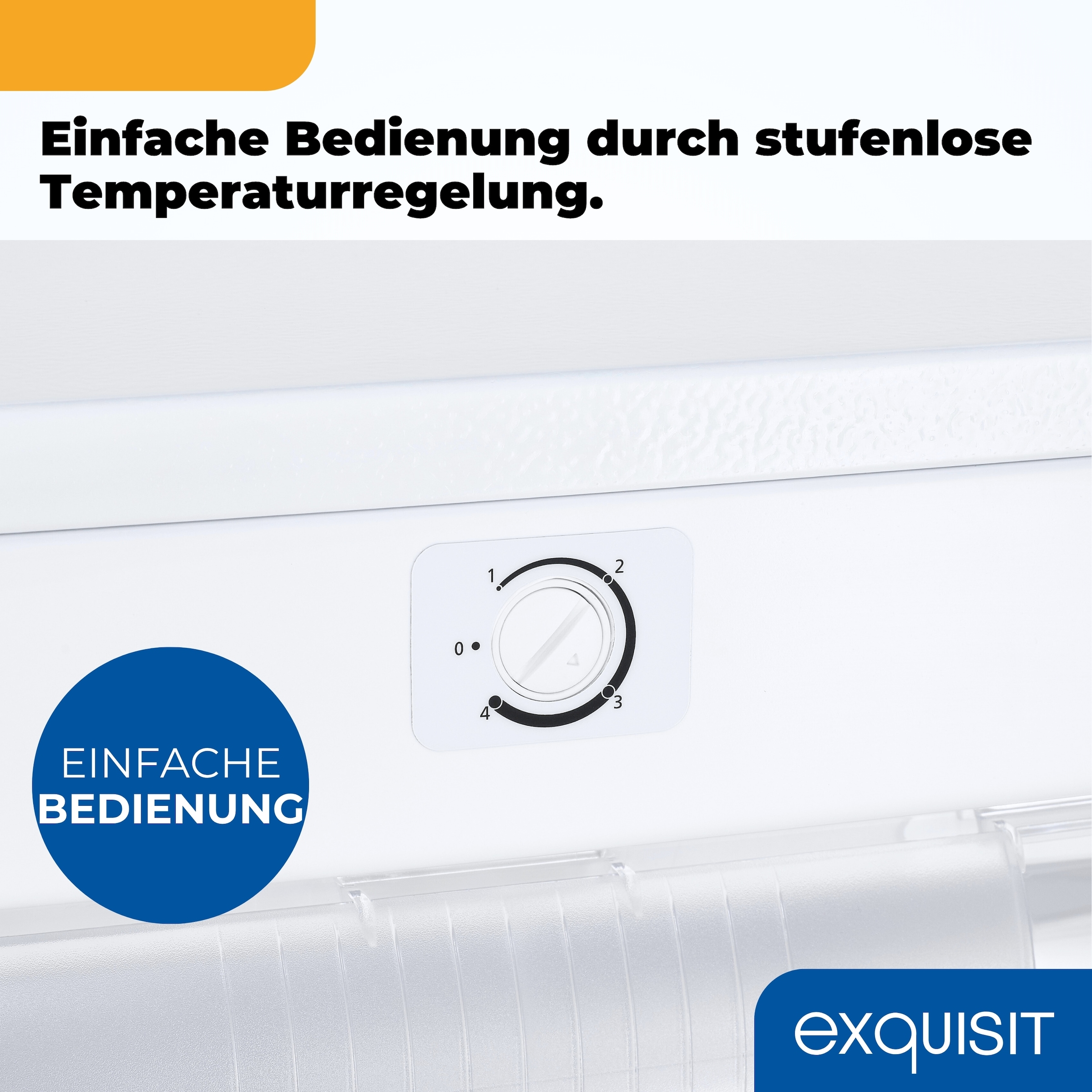 exquisit Gefrierschrank »GS230-H-050C weiss« 144 cm hoch 54 cm breit