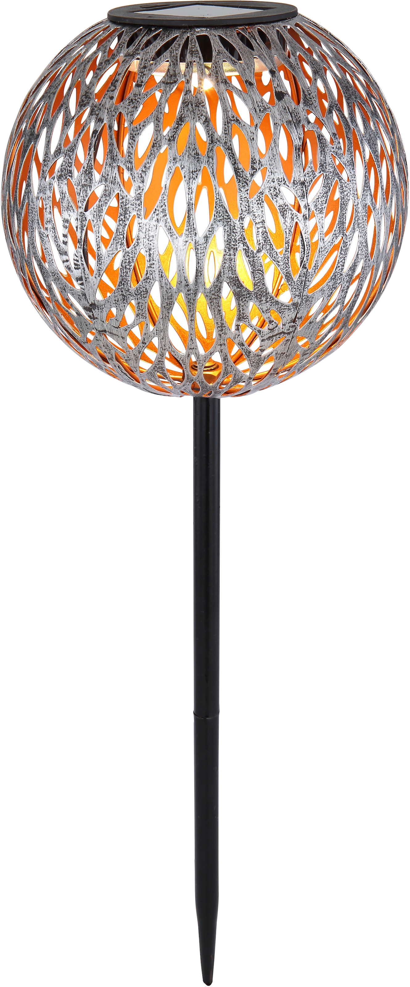 GLOBO LIGHTING LED Solarleuchte »SOLAR«, 1 flammig, Leuchtmittel LED-Modul | LED fest integriert, Solarlampe für Garten, Toller Lichteffekt, Solarkugel mit Erdspieß