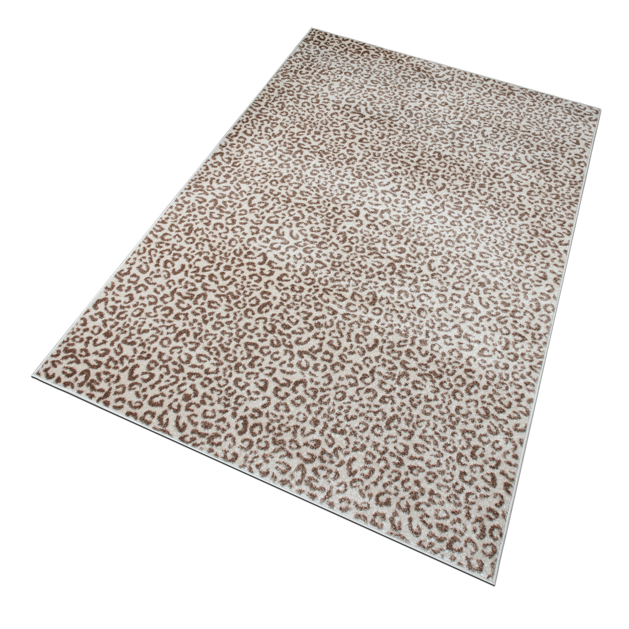 OTTO home Teppich »Fynna, Leoparden-Muster, Animal Print, modern« rechteckig 9 mm Höhe Leo, besonders weicher Flor, Wohnzimmer, Schlafzimmer, Esszimmer