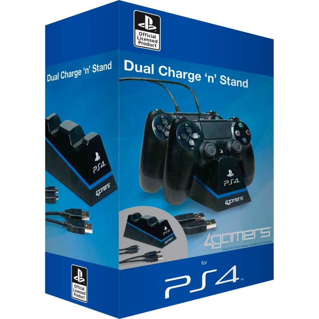 4Gamers Controller-Halterung »Dual Charge 'n' Stand - schwarz«