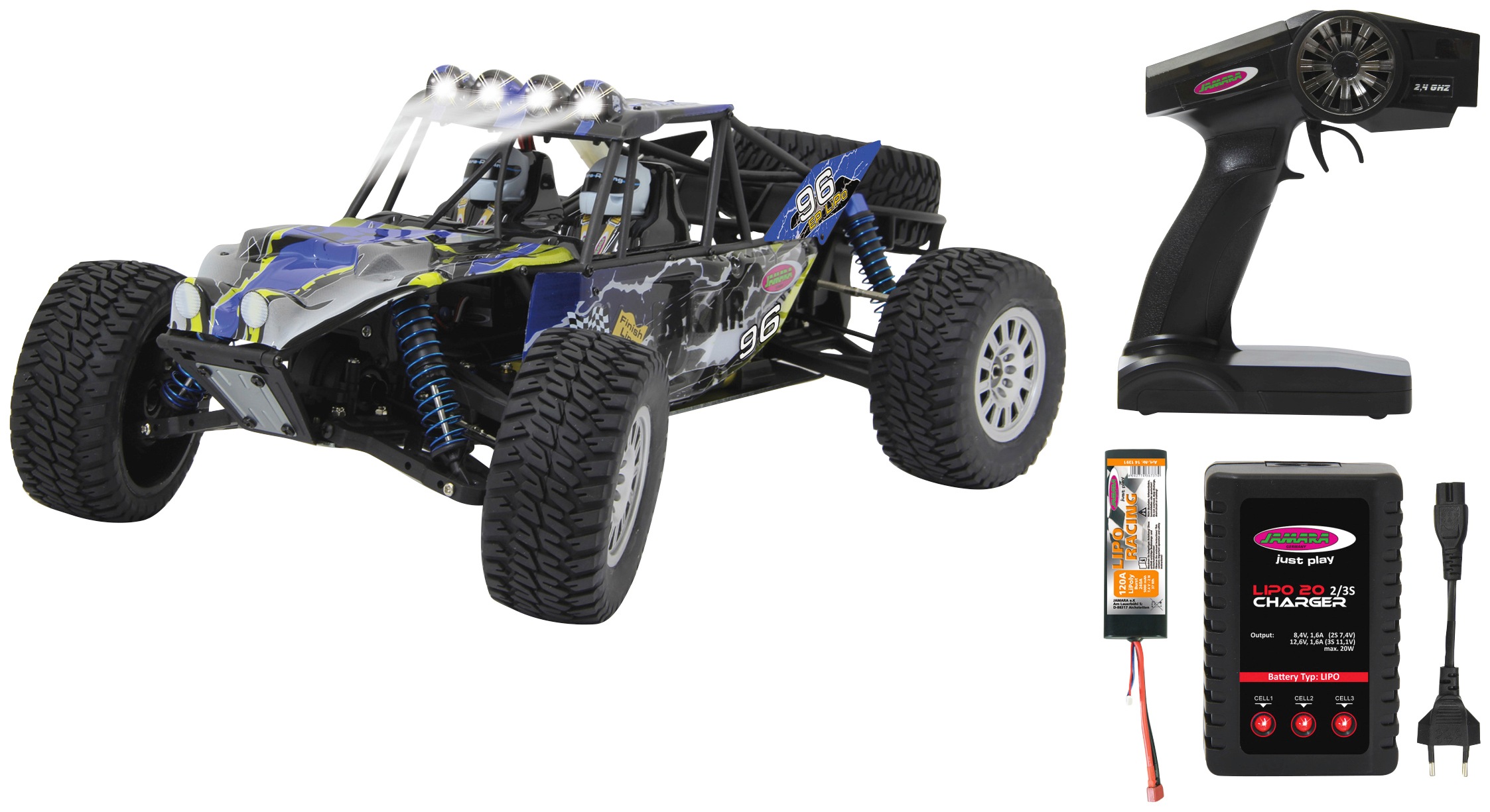Jamara RC-Monstertruck »Dakar Desertbuggy 4WD«, 1:10, 2,4 GHz, mit LED kaufen