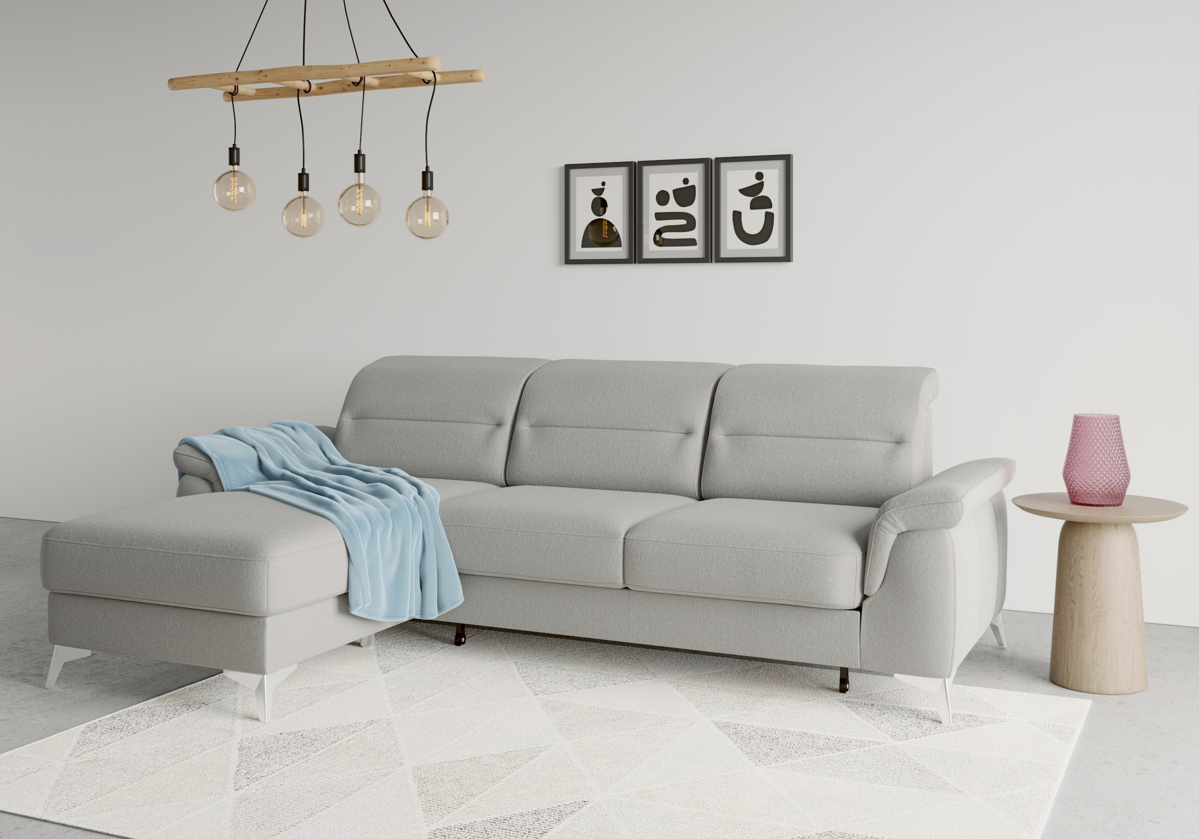 sit&more Ecksofa »Sinatra L-Form«, mit Recamiere, optinal mit Kopfteilverst günstig online kaufen