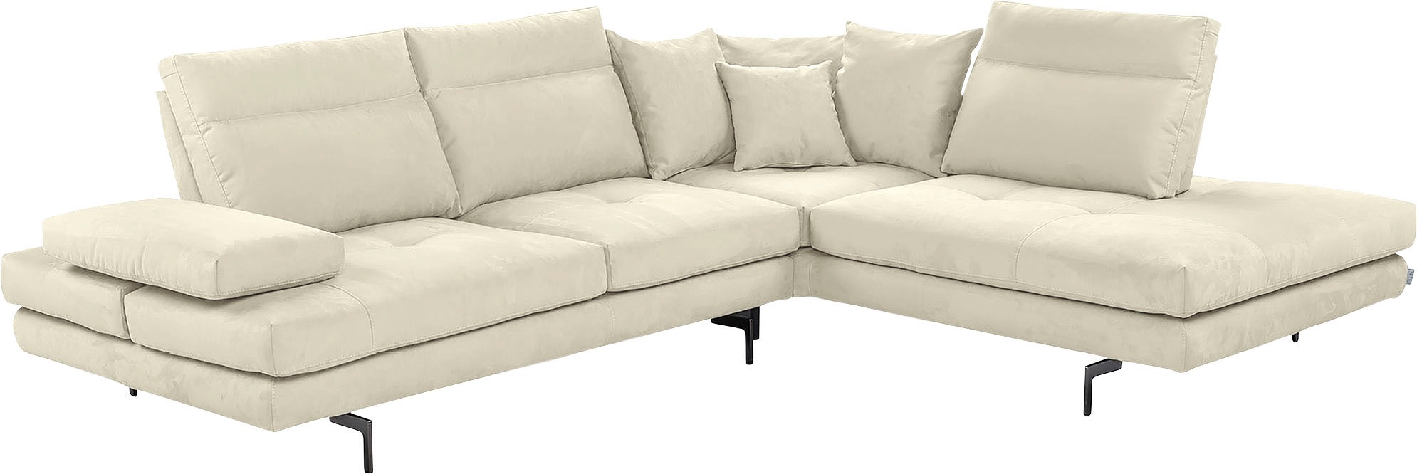 CALIA ITALIA Ecksofa »Toby Wing, Komfortsofa mit Sitzkomfort der Extraklass günstig online kaufen