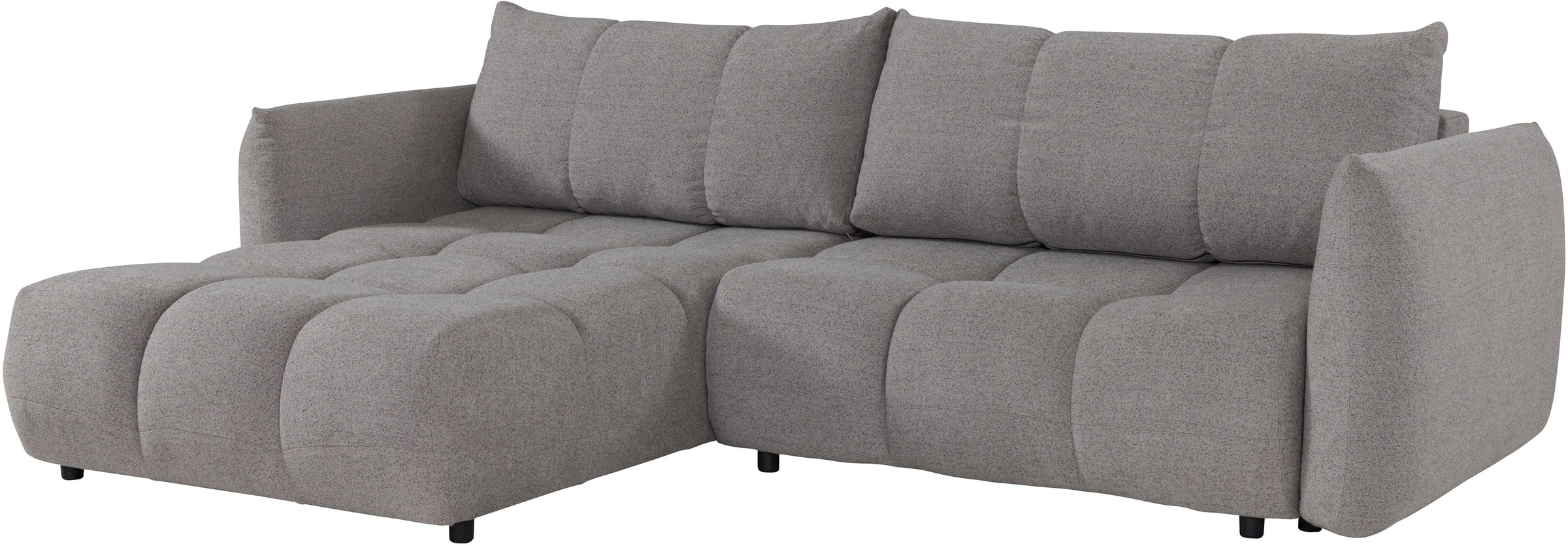 exxpo - sofa fashion Ecksofa »Livonia, B/T: 260/187, modern & praktisch für kleine Räume« Mit Bettfunktion & Bettkasten,hoher Sitzkomfort,inkl. Steppung, L-Form
