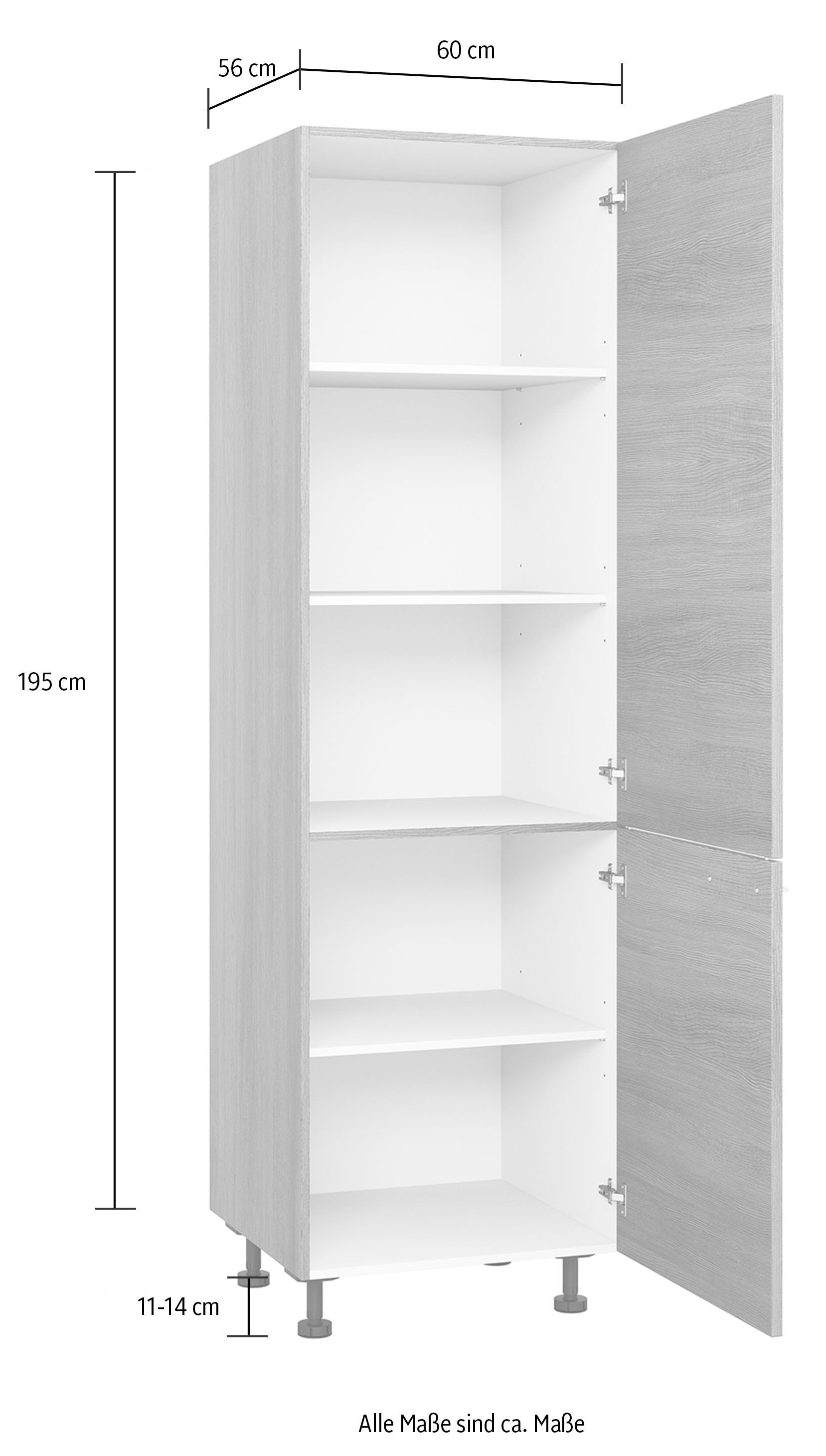 Express Küchen Vorratsschrank »Trea SV60-195«, Höhe 195 cm, Breite 60 cm im  Online-Shop kaufen