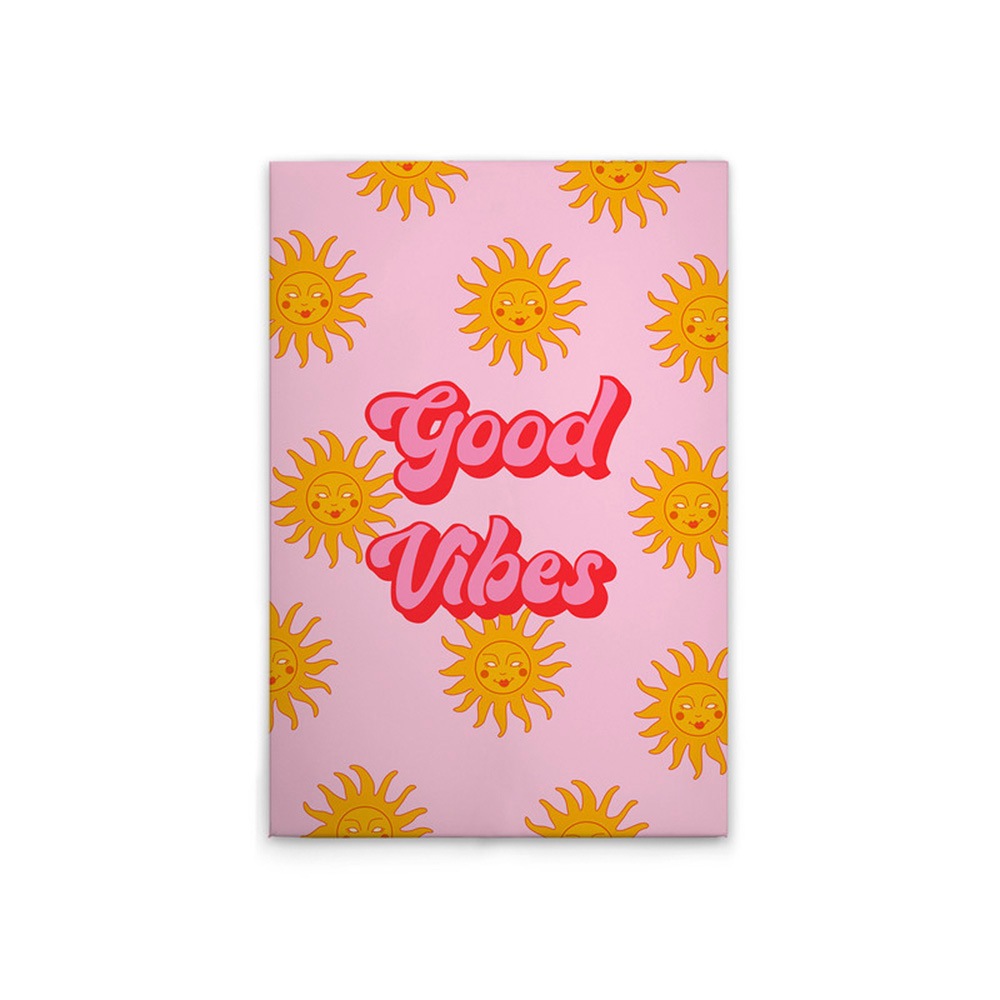 A.S. Création Leinwandbild »Good Vibes - Wandbild Rosa Pink Rot Keilrahmen günstig online kaufen