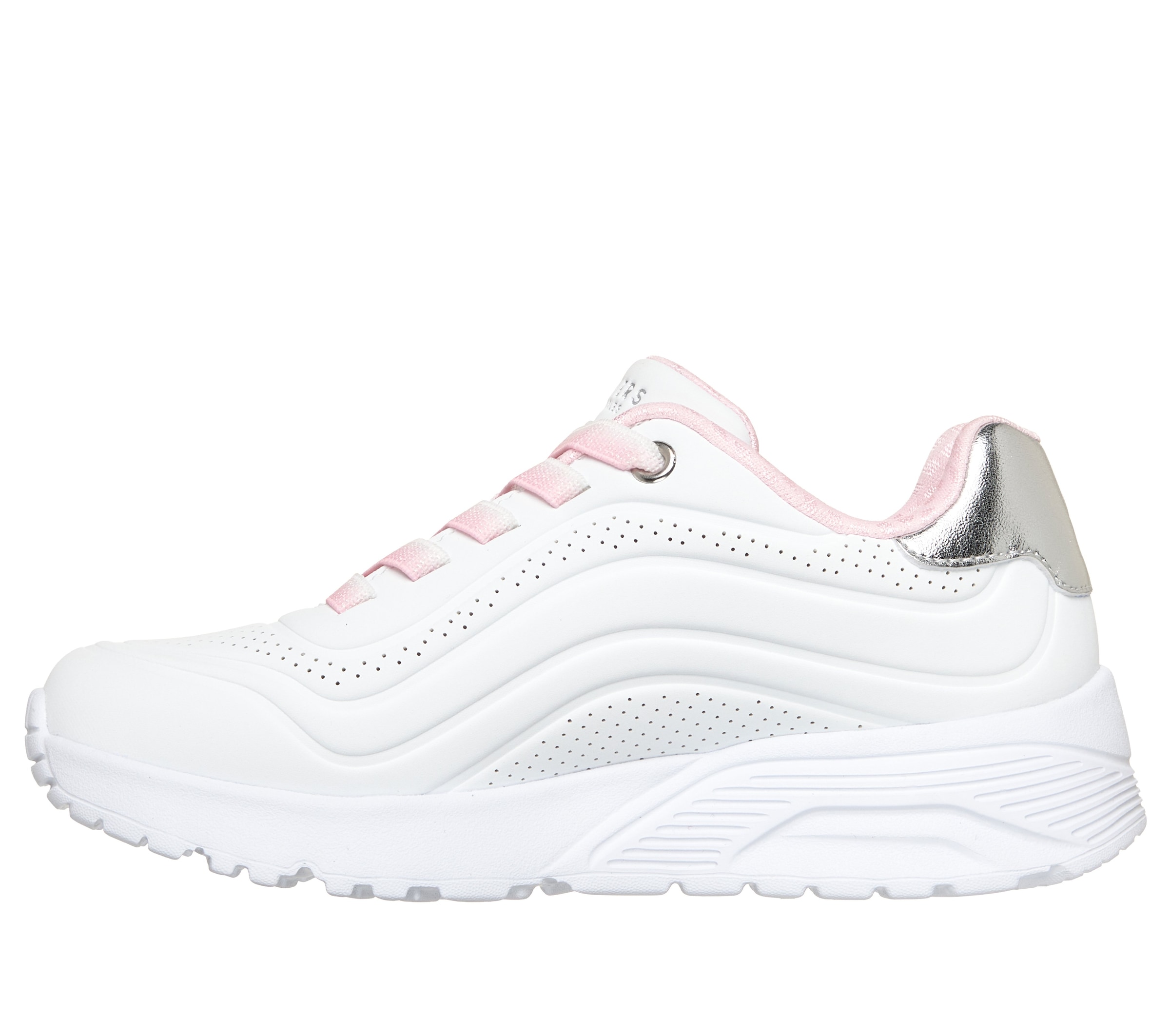 Skechers Slip-On Sneaker »UNO LITE«  Schnürschuh, Halbschuh, Keilabsatz, Grössenschablone zum Download