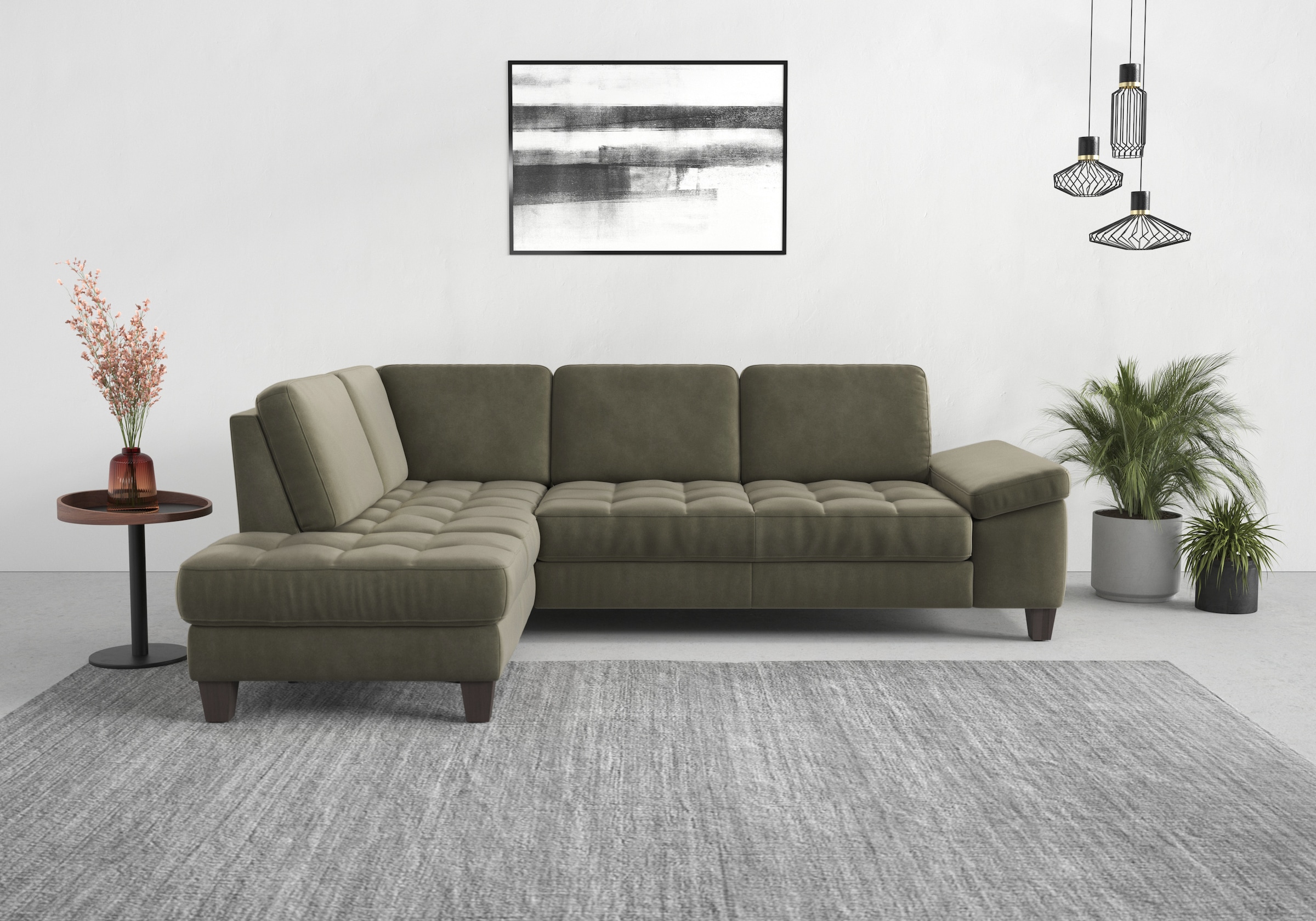sit&more Ecksofa »Westham L-Form«, mit Ottomane, mit oder ohne Bettfunktion günstig online kaufen