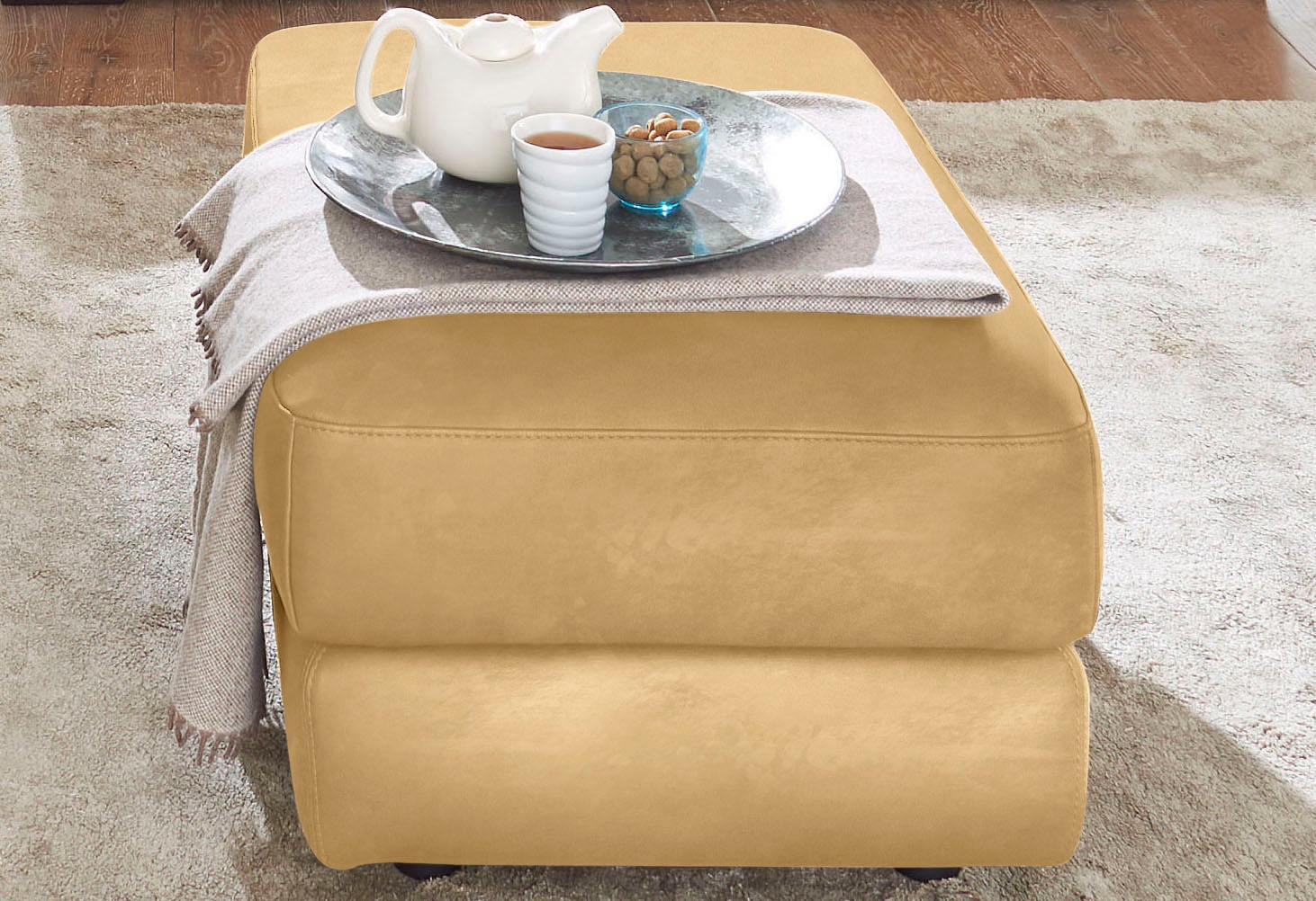 CALIA ITALIA Hocker »Gaia, in edlem Design und mit erstklassigem Sitzkomfor günstig online kaufen