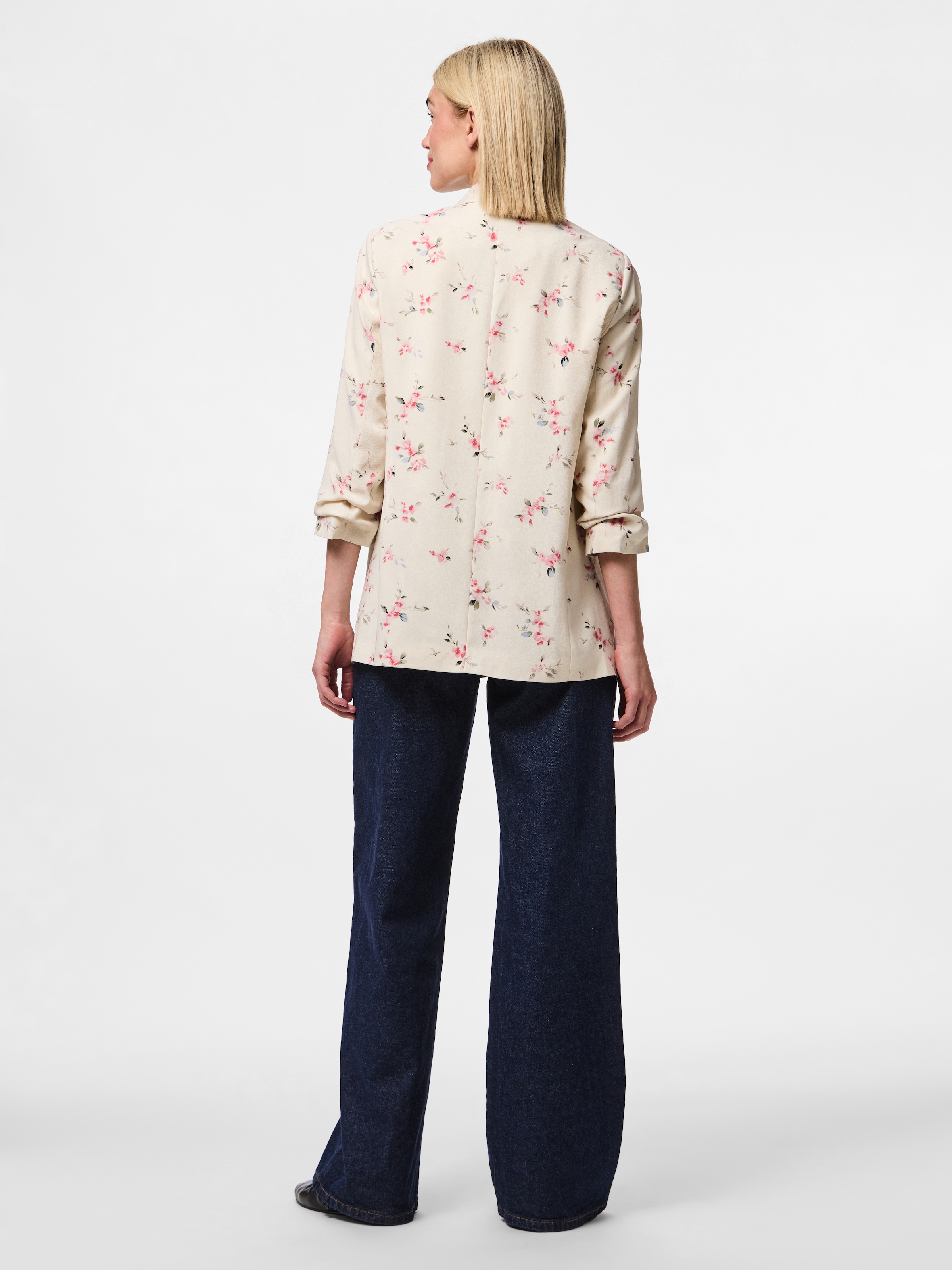 pieces Blusenblazer »PCBOSELLA 3/4 PRINTED BLAZER NOOS«, mit 3/4 Ärmel