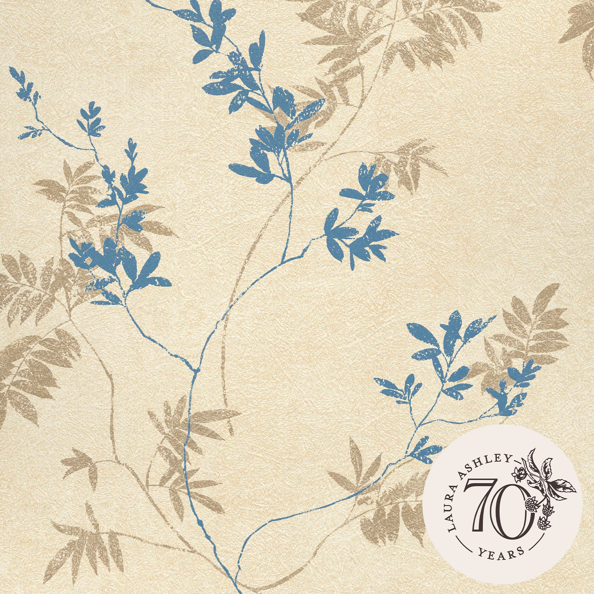 LAURA ASHLEY Vliestapete »Mari« floral texturiert 10mx52cm