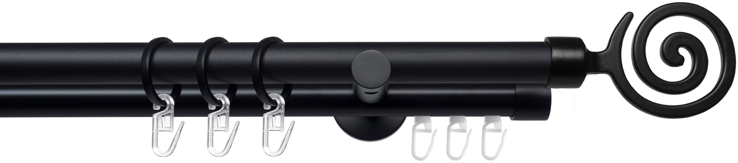 Liedeco Gardinenstange »Stilgarnitur 20 mm Blues Eric«, 2 läufig-läufig, Fi günstig online kaufen