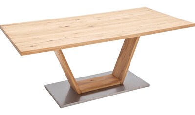 MCA furniture Esstisch »Greta«, Esstisch Massivholz mit Baumkante, gerader Kante oder... kaufen