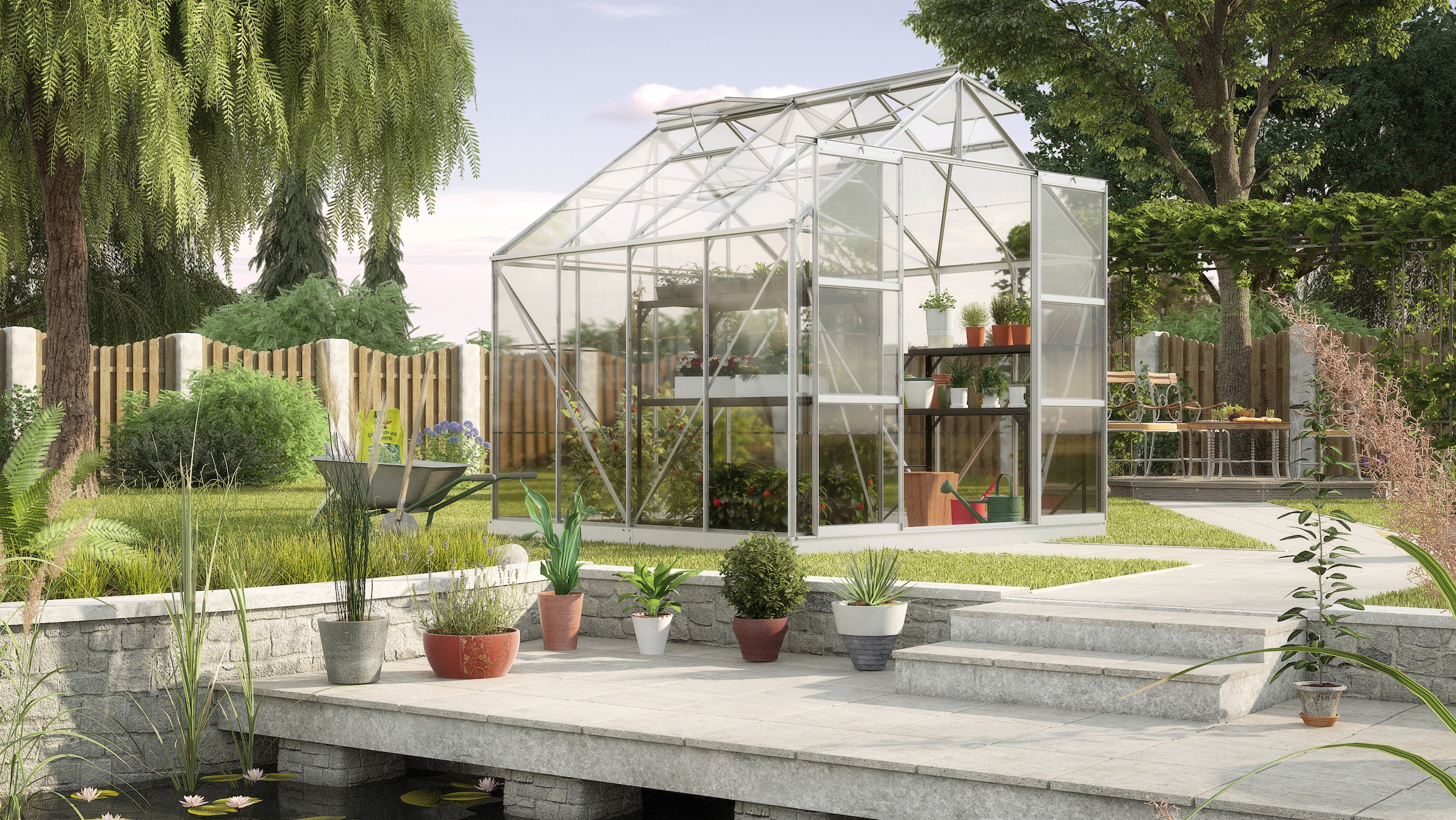 VITAVIA Gewächshaus »Uranus 6700« silberfarben