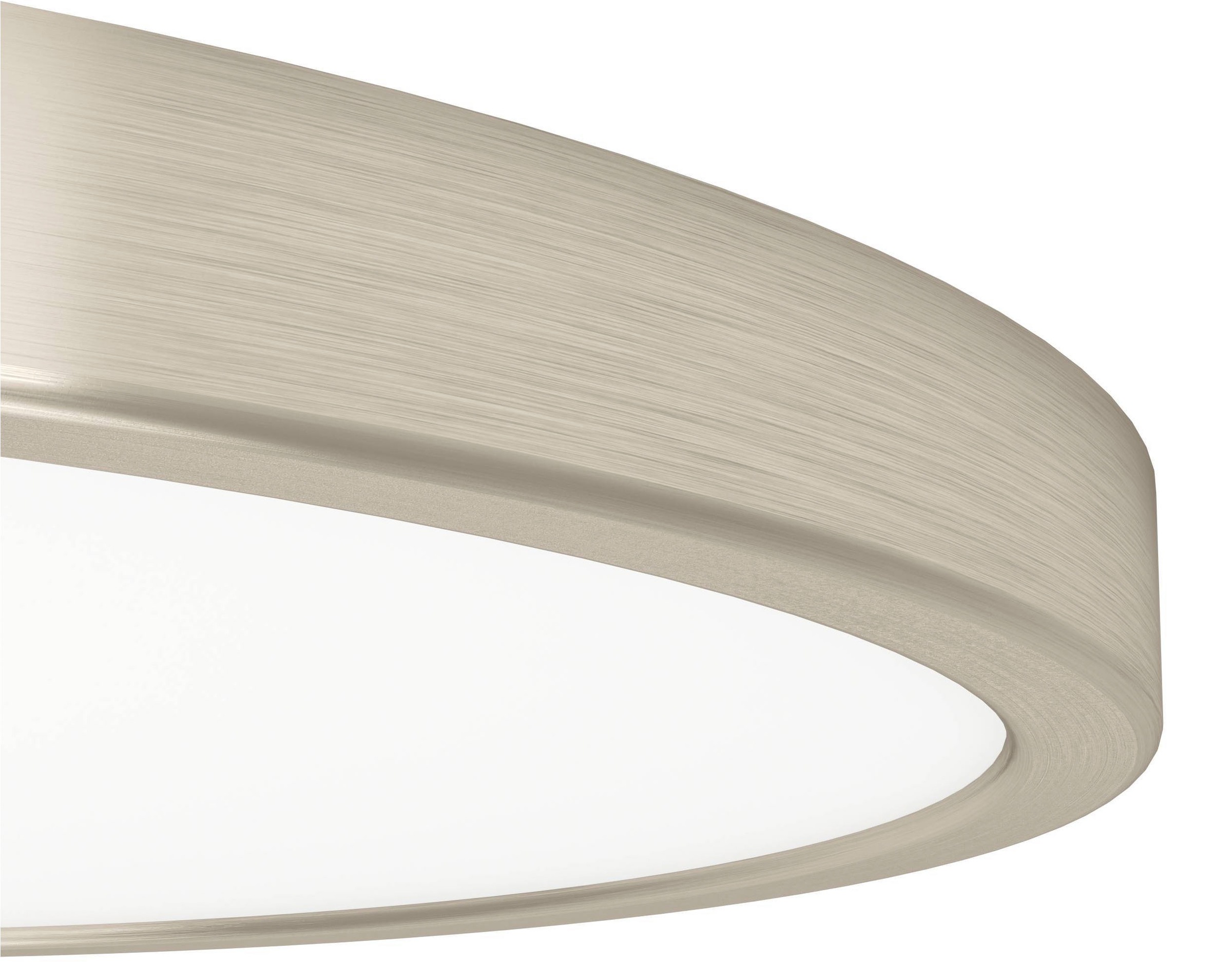 EGLO Aufbauleuchte »Fueva 6 Aufbaulampe, Metall und Kunststoff, silber, weiß, Deckenlampe« LED-Modul 1 Stk. Kaltweiß | Neutralweiß | Warmweiß Aufbauleuchte - H2,5 x Ø38,9 cm - nickel-matt - 17W inkl.