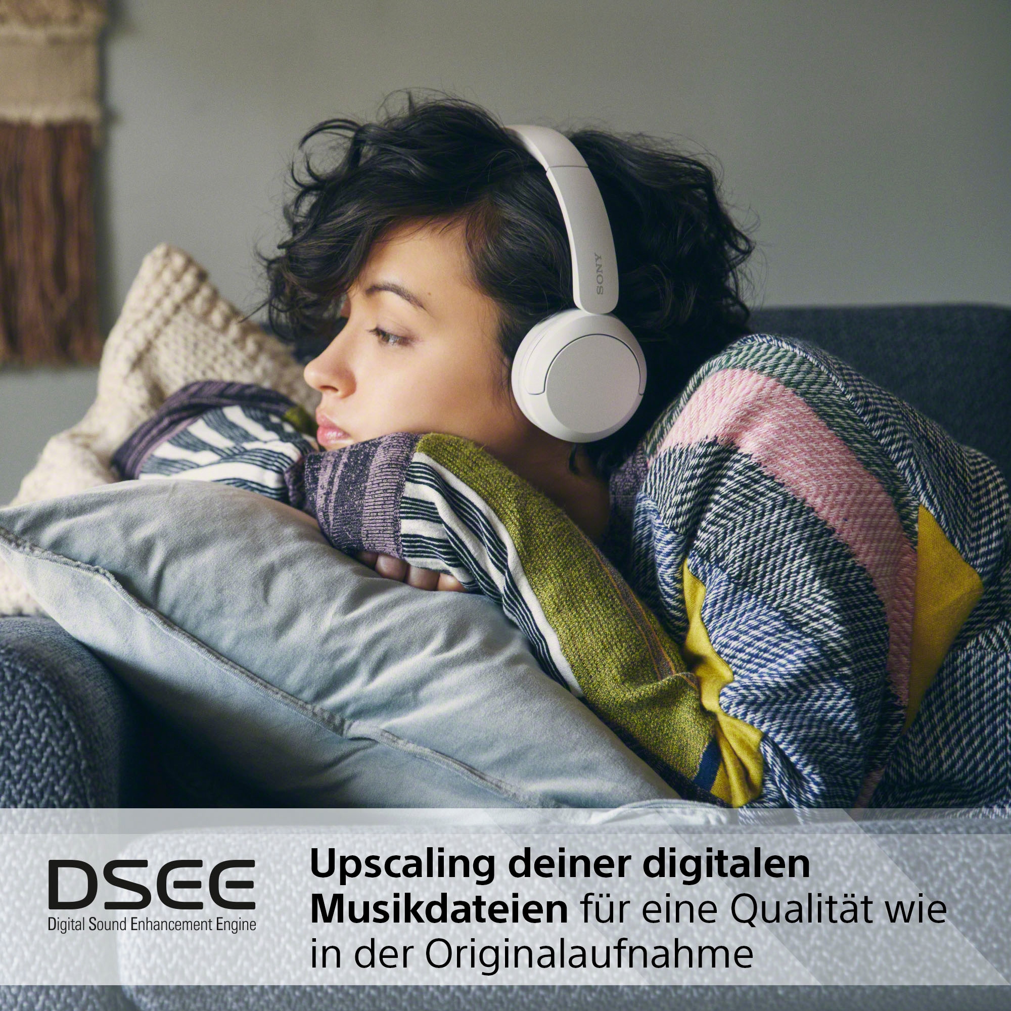 Sony On-Ear-Kopfhörer »WHCH520«, Bluetooth, Freisprechfunktion-Rauschunterdrückung, 50 Std. Akkulaufzeit