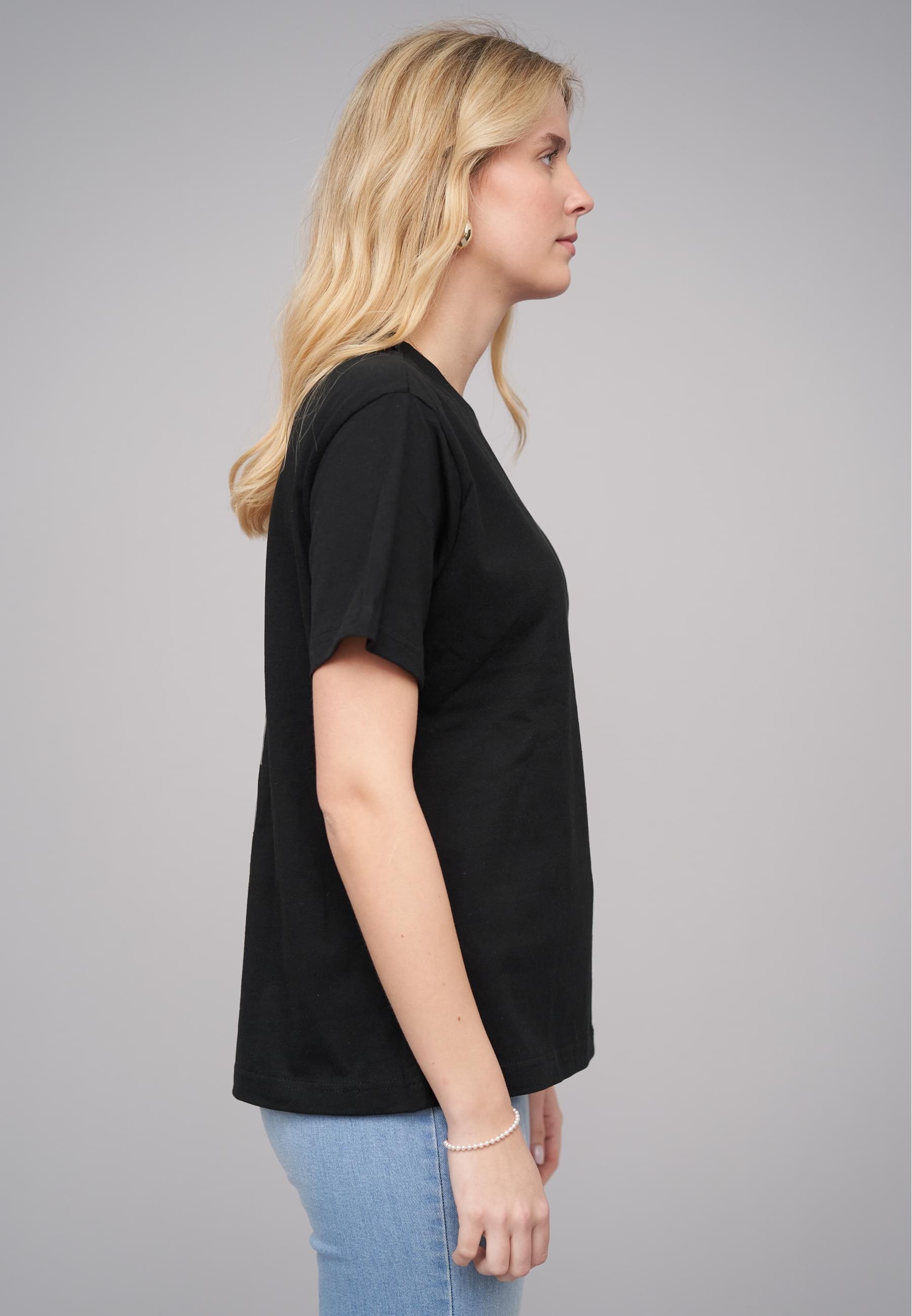 CLOUD 5IVE T-Shirt »CLOUD 5IVE Ladies 77 Vibes Black Tee« 1 Stk.