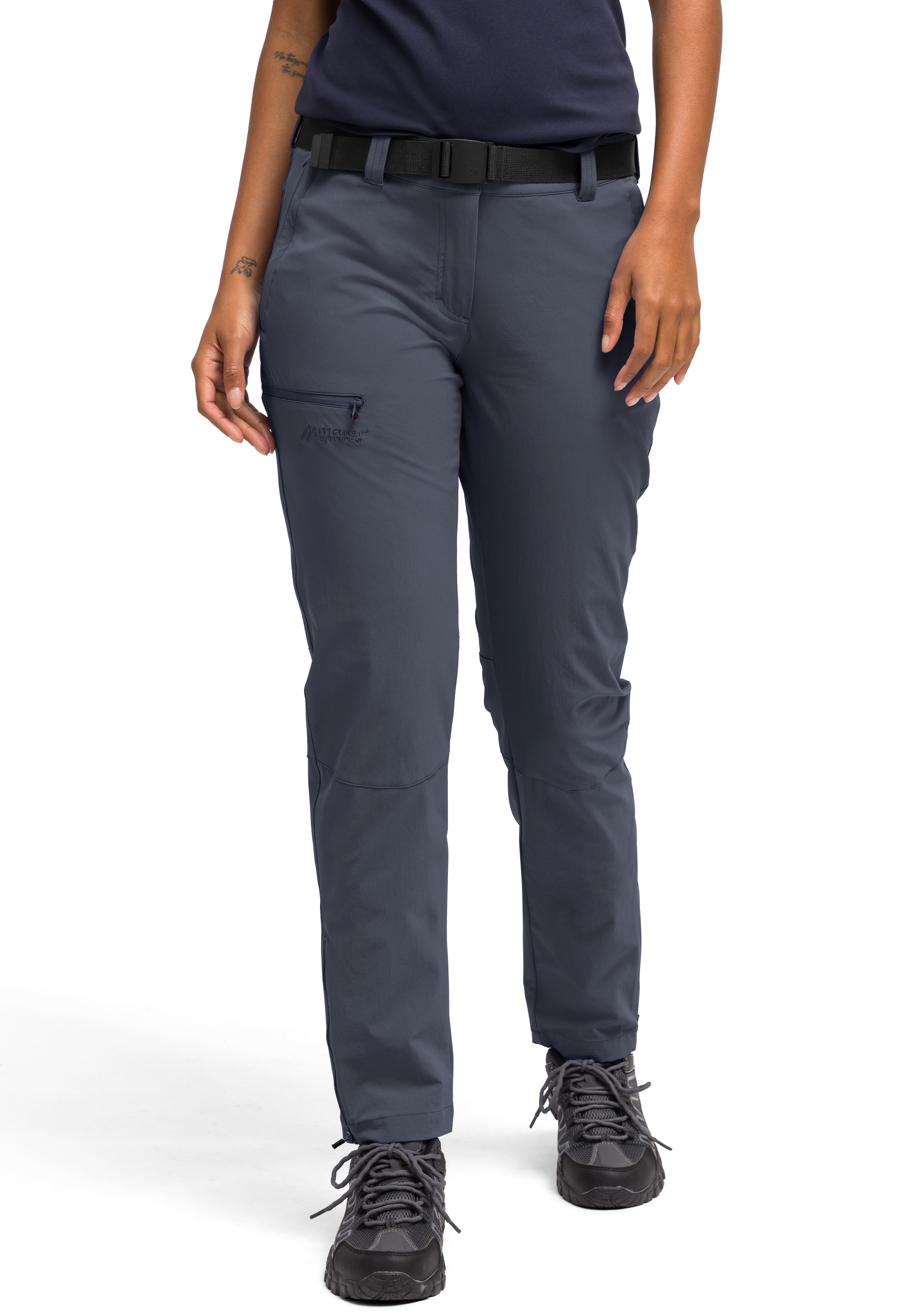 Maier Sports Funktionshose »Inara slim«, Herren Wanderhose, atmungsaktive Outdoor-Hose, 4 Taschen, Slim Fit