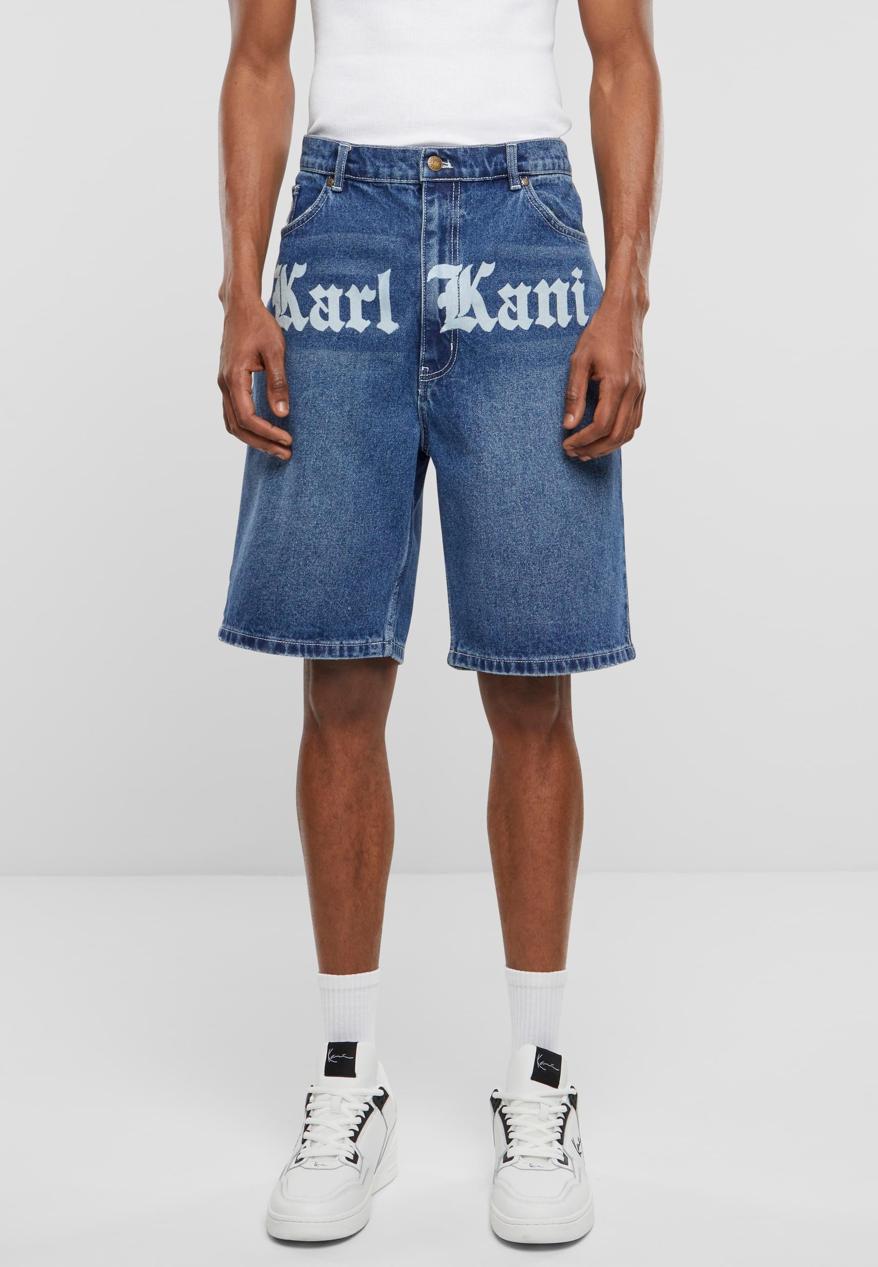 Karl Kani Shorts »Karl Kani Herren Karl Kani OG Old English Denim Shorts«