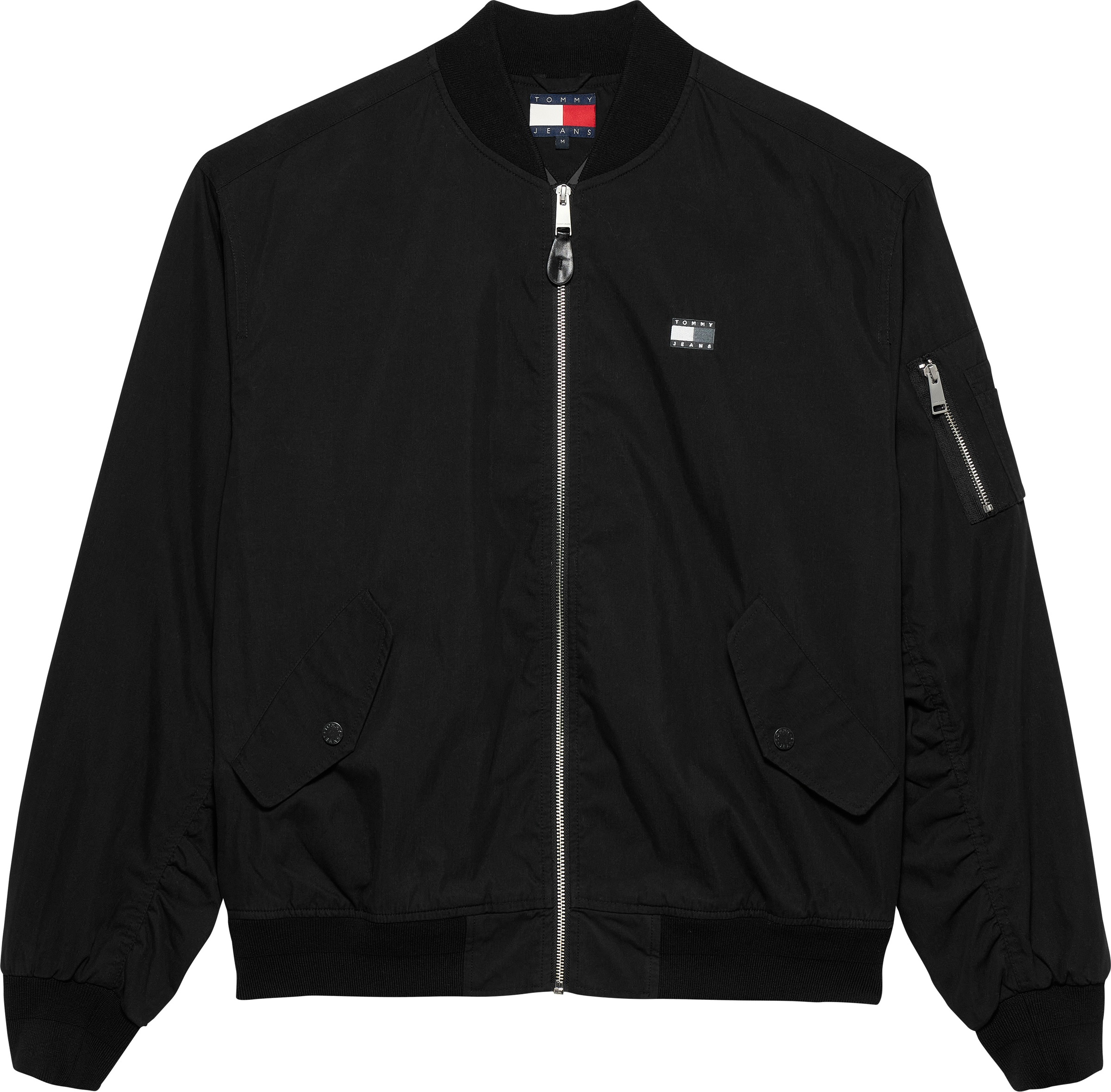 Tommy Jeans Bomberjacke »TJM COTTON BOMBER JACKET«, ohne Kapuze, Mit Rundhalsausschnitt