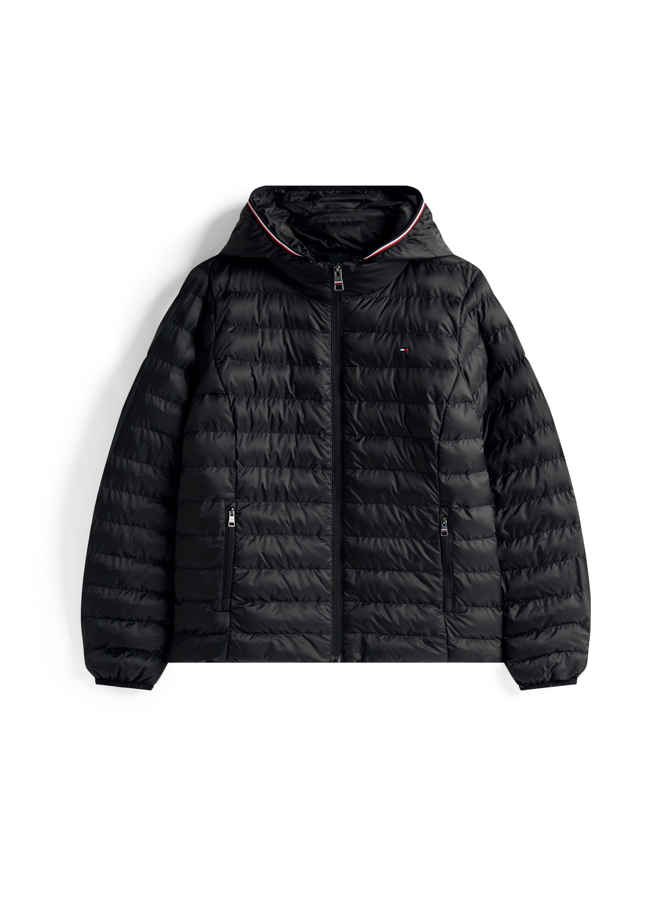 Tommy Hilfiger Steppjacke »LW PADDED GLOBAL STRIPE JACKET« Global Serie TH WOMEN,  mit Kapuze sportive Kapuze mit Global Stripe
