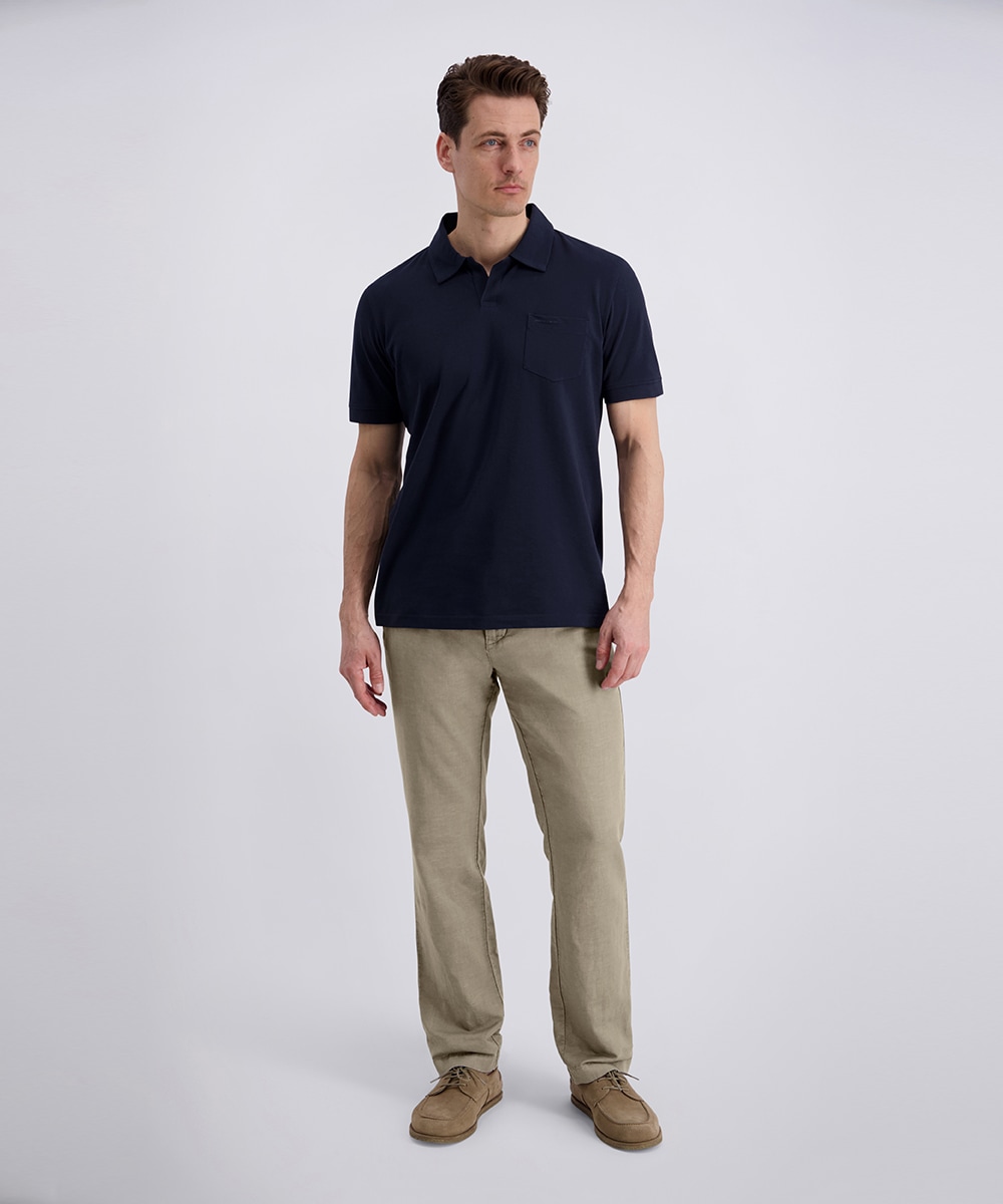 Pierre Cardin Leinenhose »Chino Clemont Leinen Mix«  mit elastischem Bund und Kordelzug